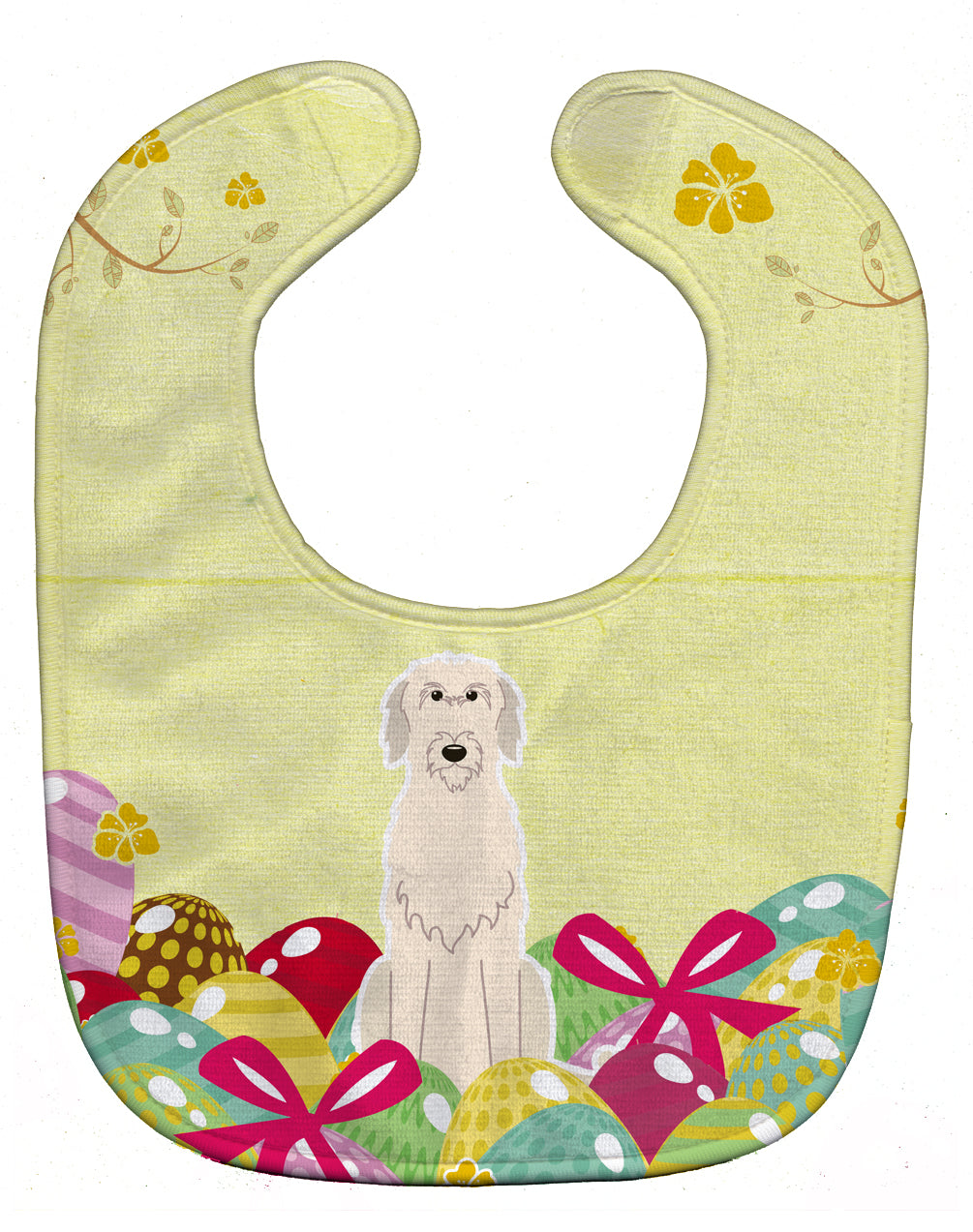 Easter Eggs Irish Wolfhound Baby Bib BB6065BIB - the-store.com