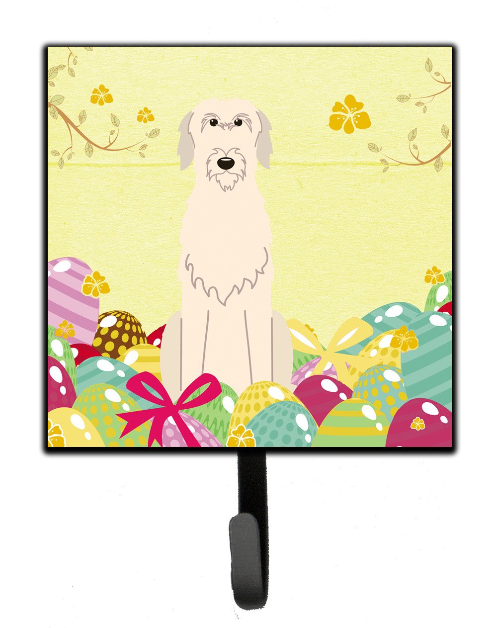 Easter Eggs Irish Wolfhound Leash or Key Holder BB6065SH4 by Caroline&#39;s Treasures