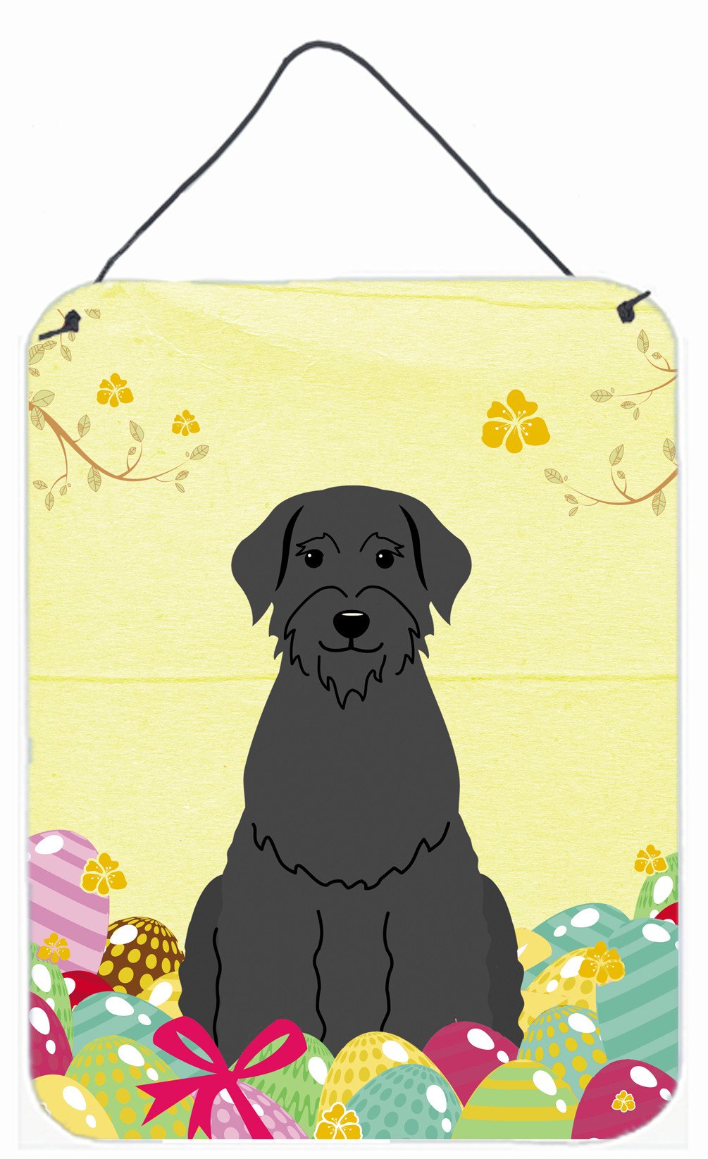 Easter Eggs Giant Schnauzer Wall or Door Hanging Prints BB6066DS1216 by Caroline's Treasures