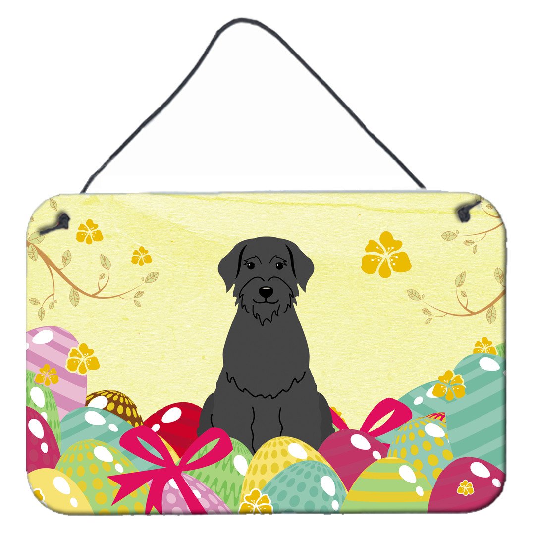 Easter Eggs Giant Schnauzer Wall or Door Hanging Prints BB6066DS812 by Caroline&#39;s Treasures