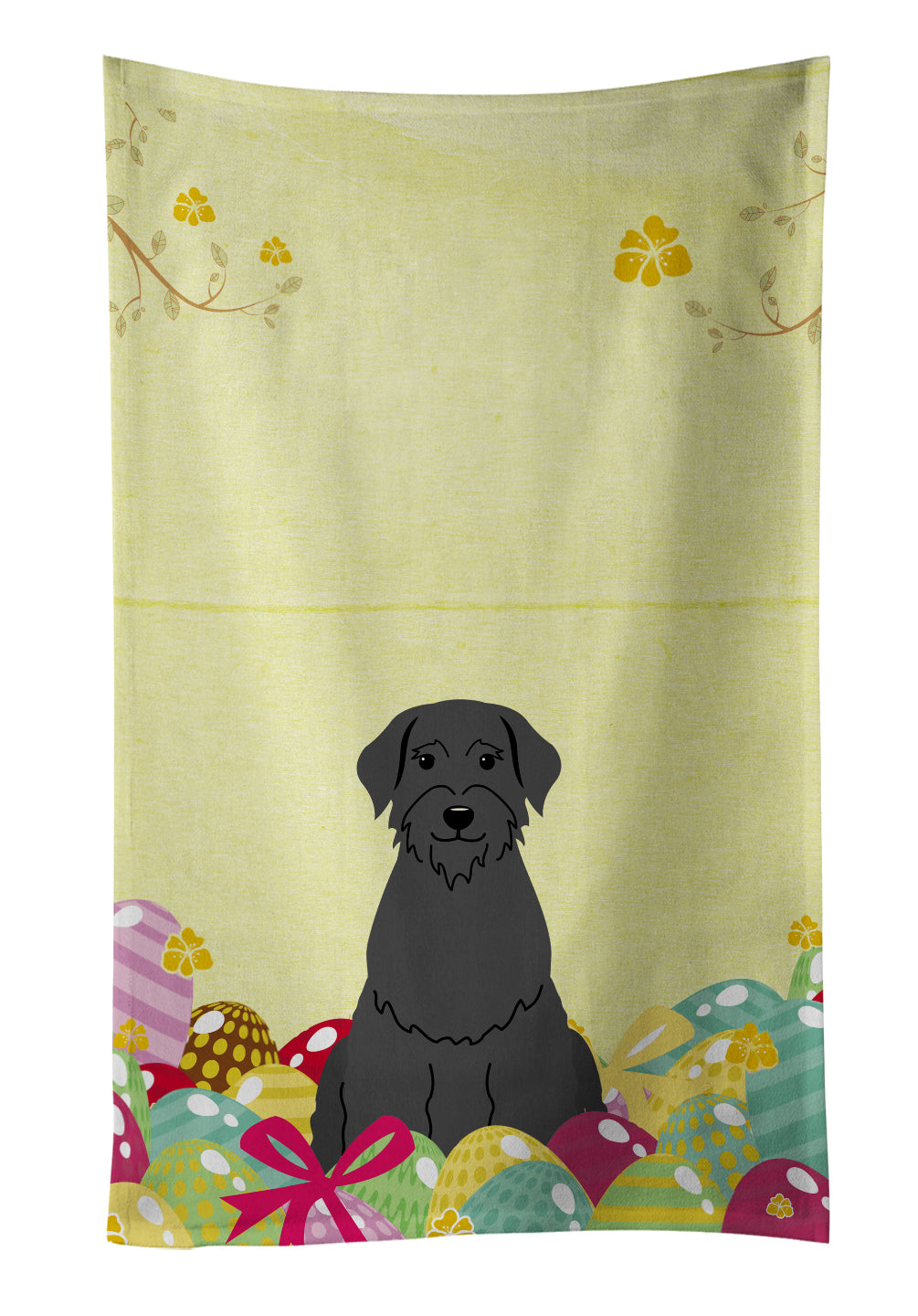 Easter Eggs Giant Schnauzer Kitchen Towel BB6066KTWL - the-store.com