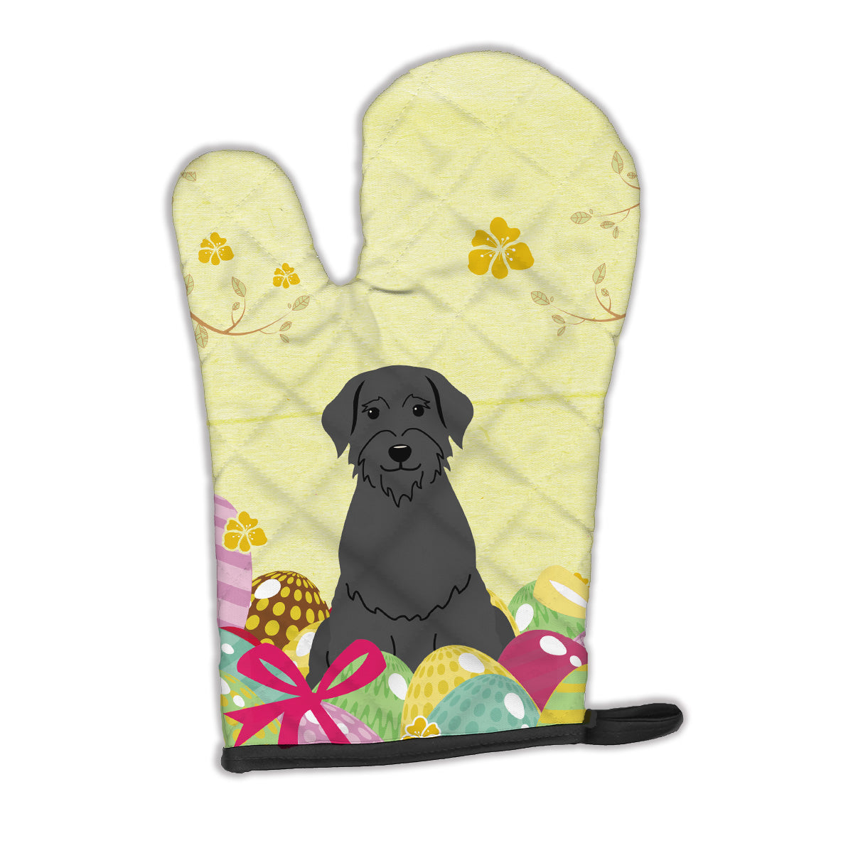 Easter Eggs Giant Schnauzer Oven Mitt BB6066OVMT  the-store.com.