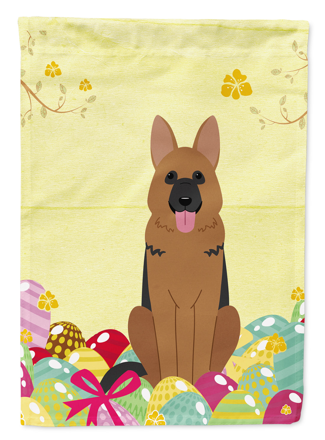 Easter Eggs German Shepherd Flag Garden Size BB6067GF  the-store.com.