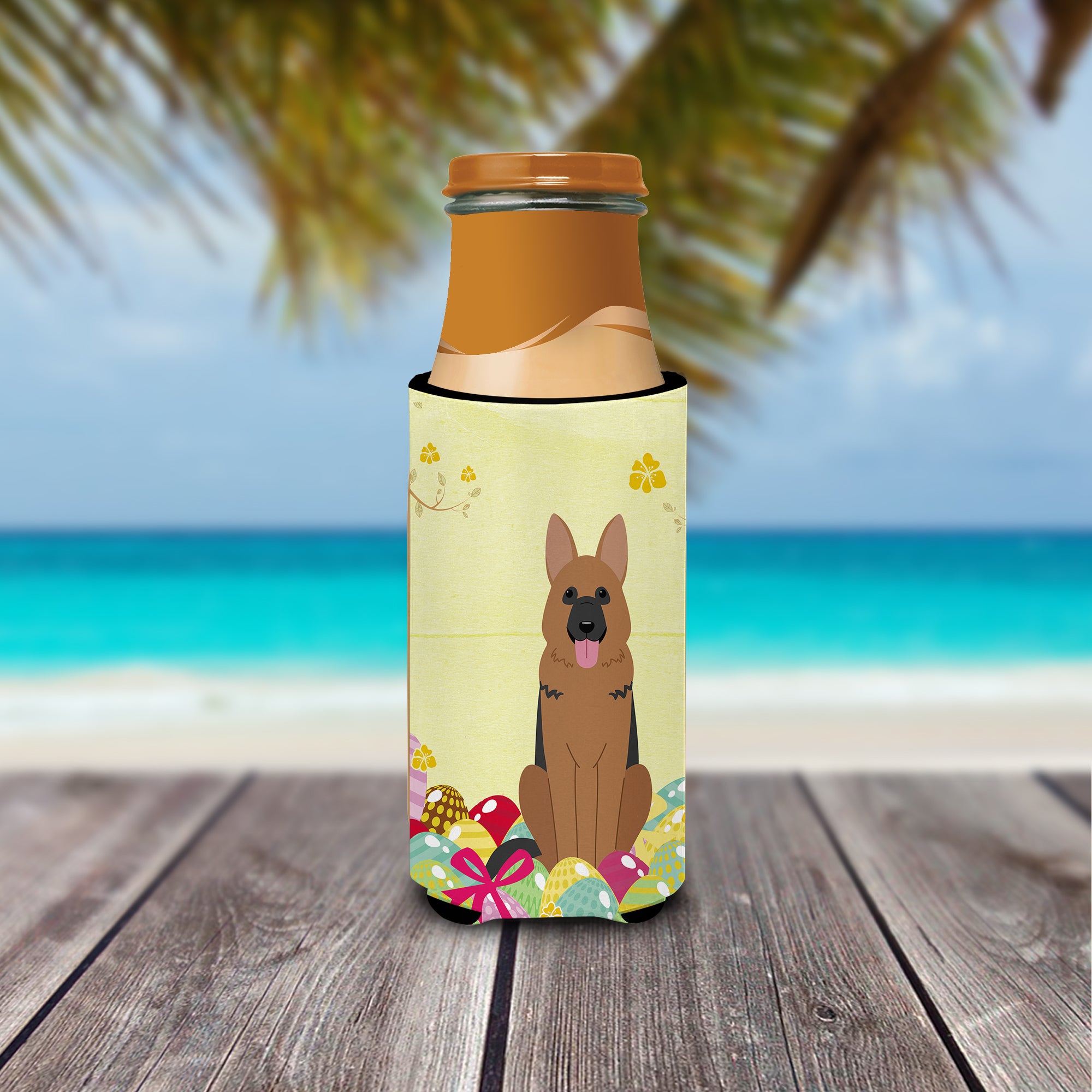 Easter Eggs German Shepherd  Ultra Hugger for slim cans BB6067MUK  the-store.com.