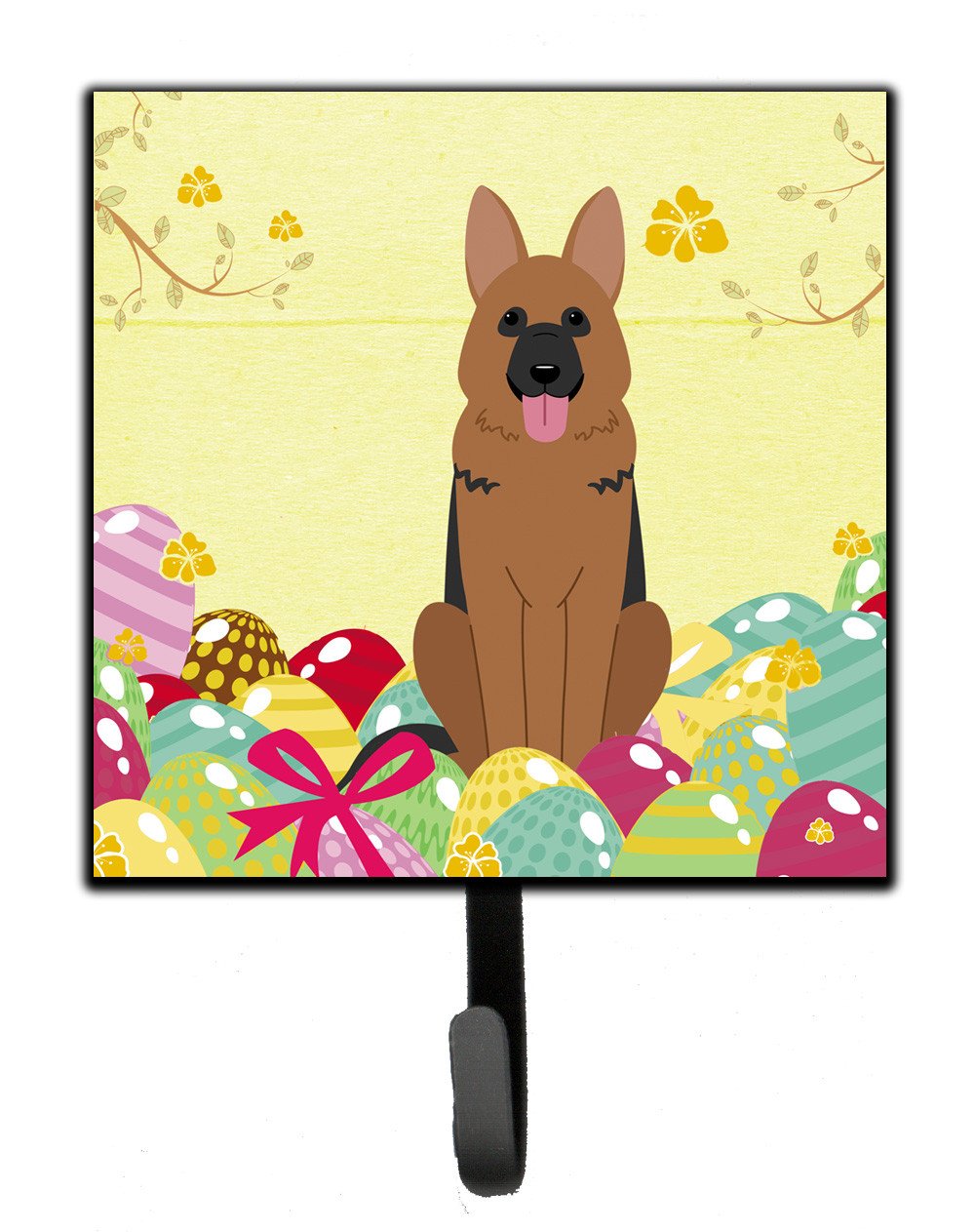 Easter Eggs German Shepherd Leash or Key Holder BB6067SH4 by Caroline&#39;s Treasures