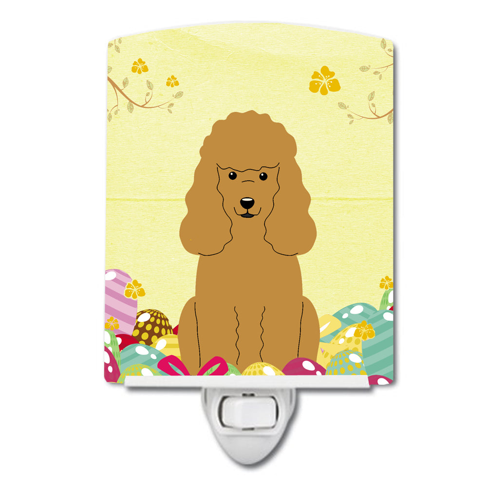 Easter Eggs Poodle Tan Ceramic Night Light BB6069CNL - the-store.com