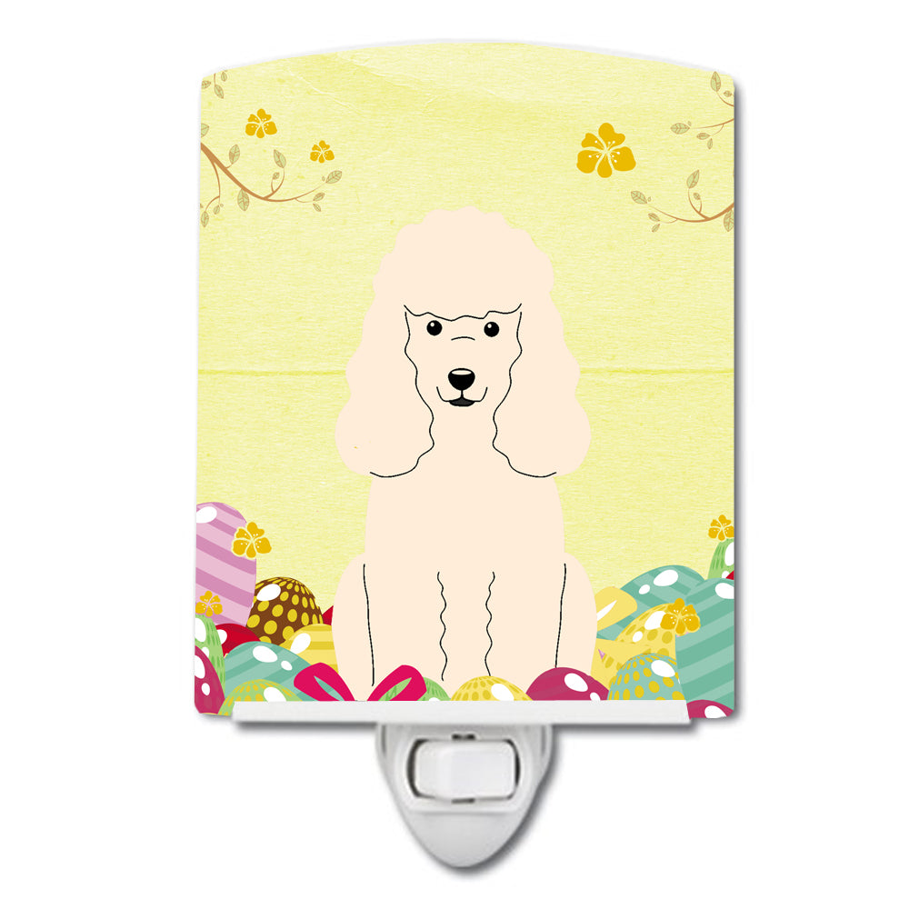 Easter Eggs Poodle White Ceramic Night Light BB6070CNL - the-store.com