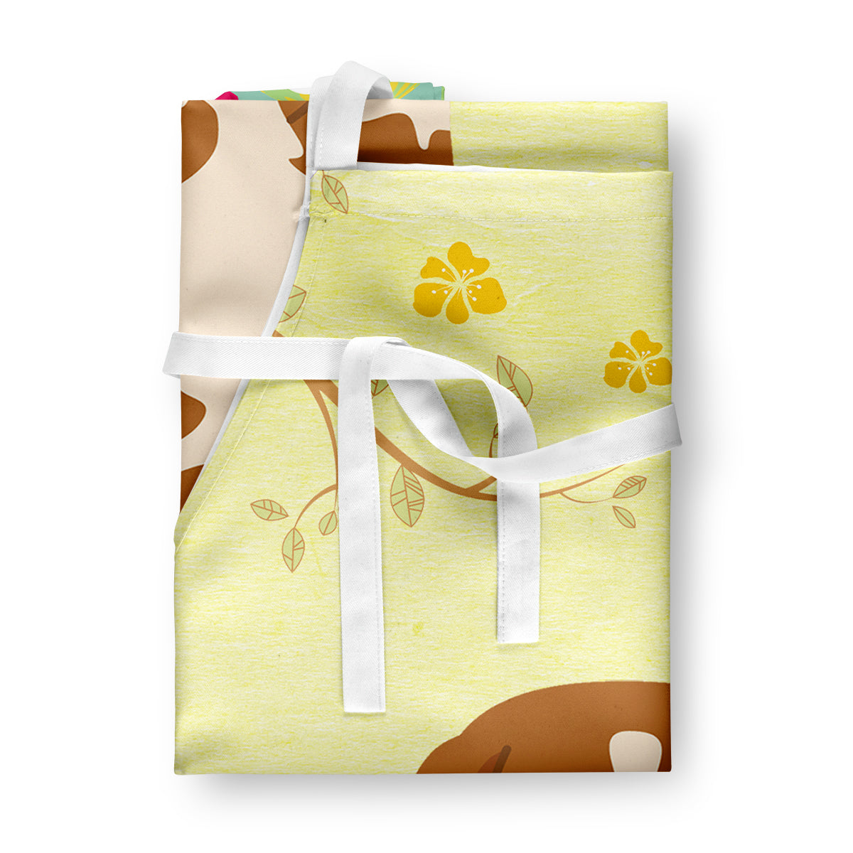 Easter Eggs Brittany Spaniel Apron BB6072APRON  the-store.com.