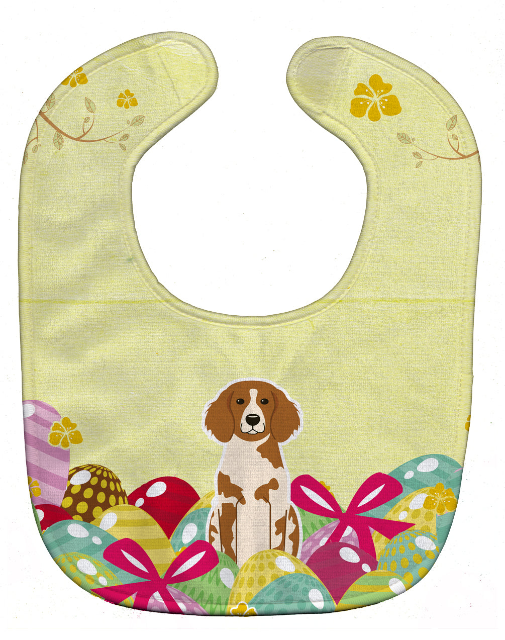 Easter Eggs Brittany Spaniel Baby Bib BB6072BIB - the-store.com