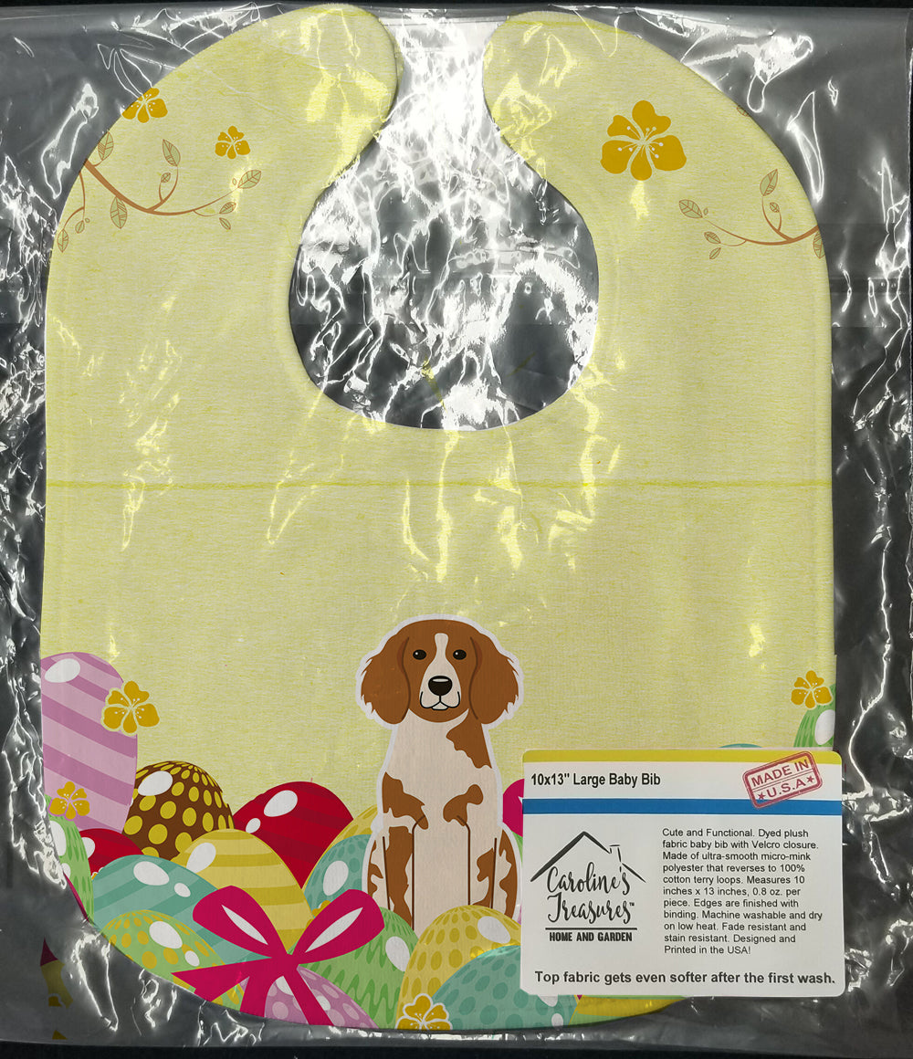 Easter Eggs Brittany Spaniel Baby Bib BB6072BIB - the-store.com