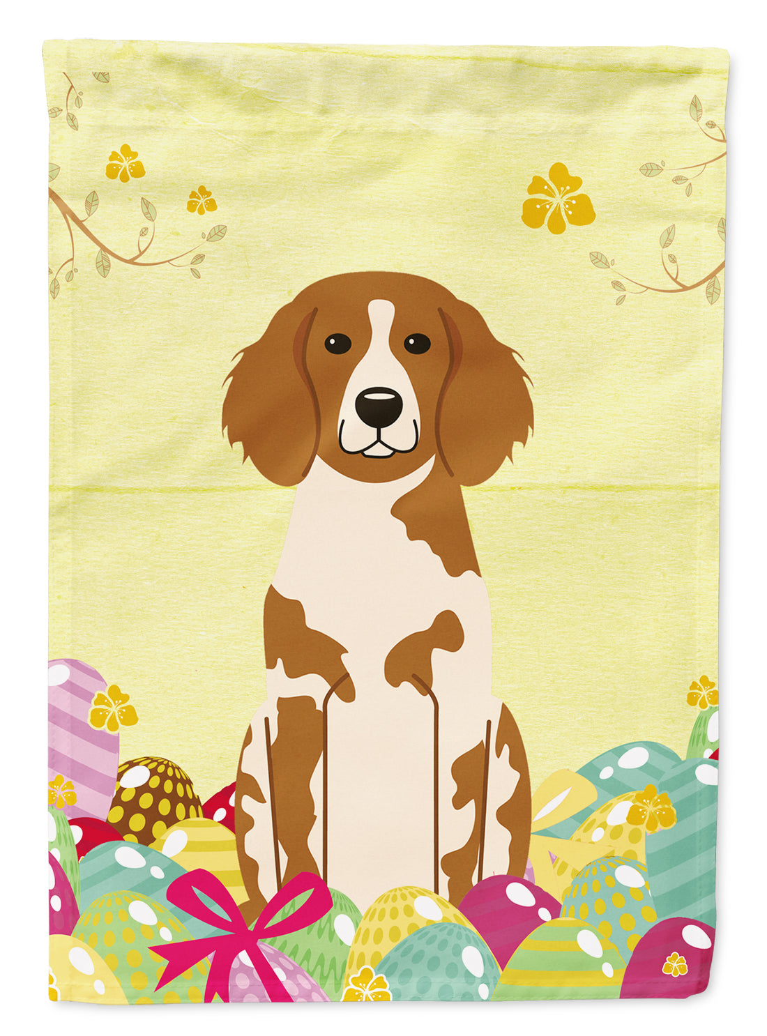 Easter Eggs Brittany Spaniel Flag Garden Size BB6072GF  the-store.com.