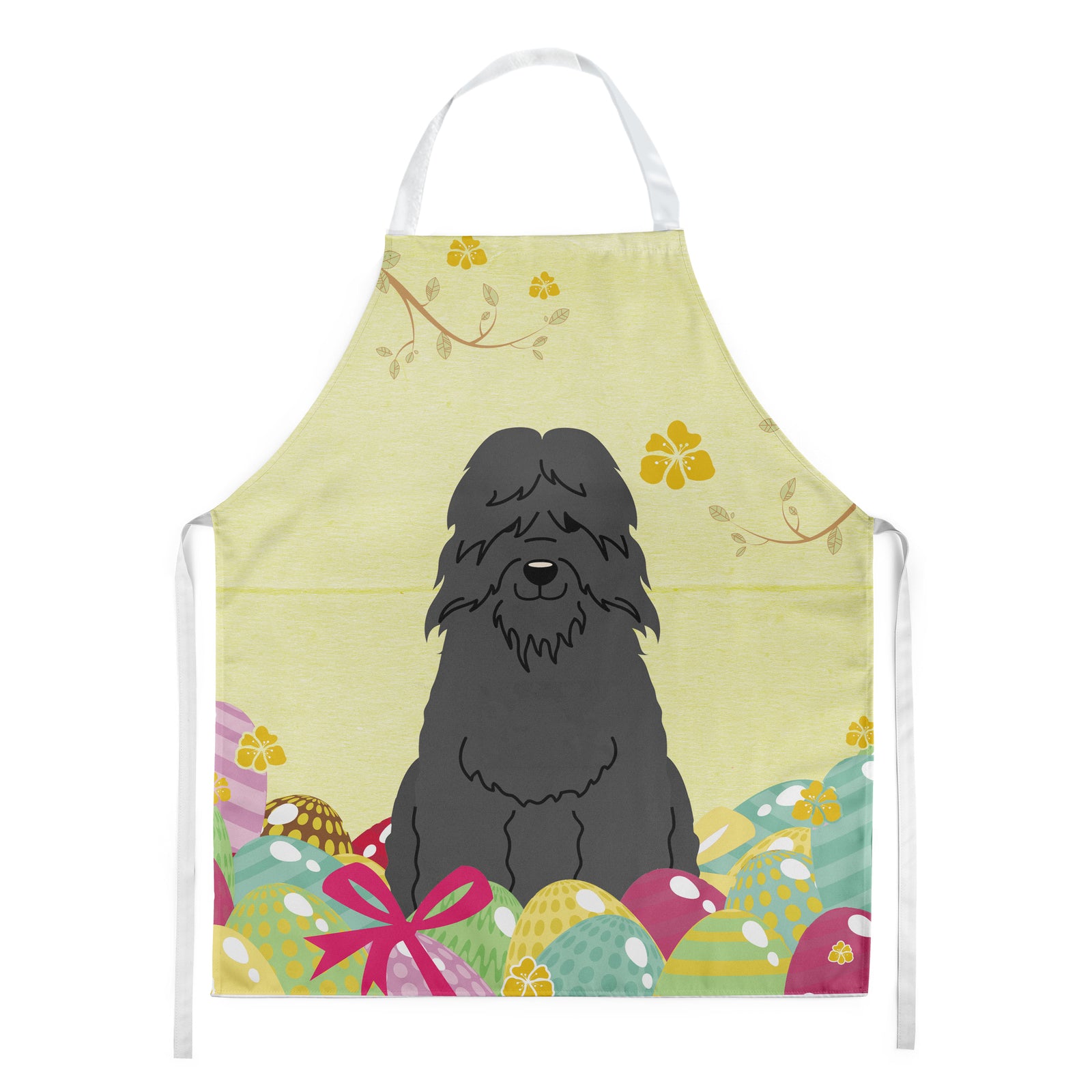 Easter Eggs Bouvier des Flandres Apron BB6074APRON  the-store.com.