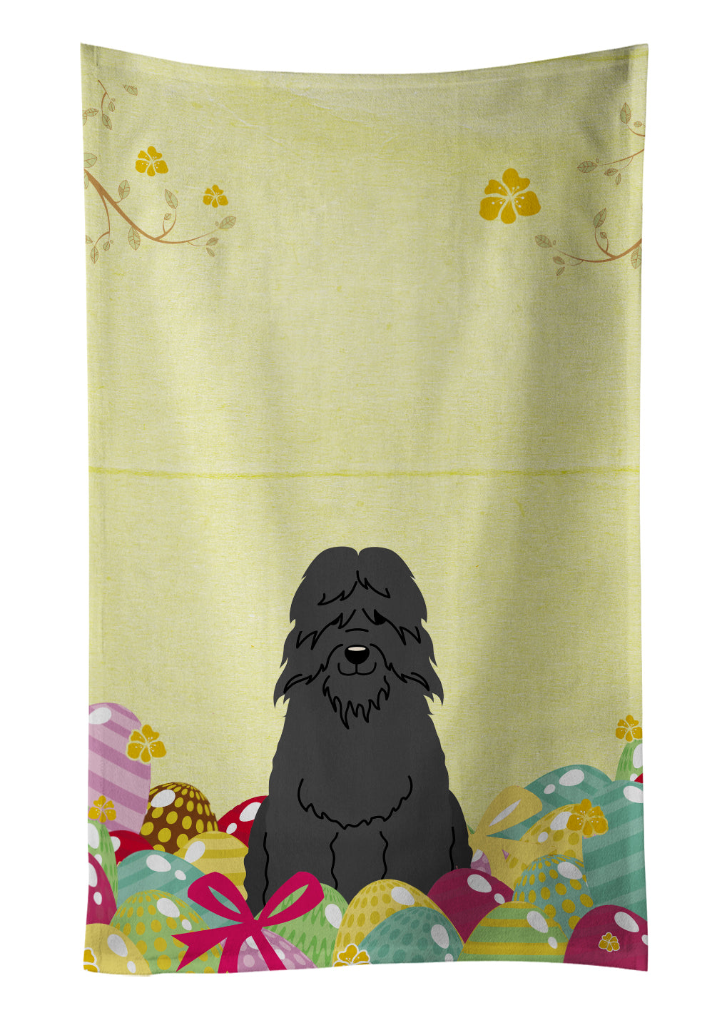 Easter Eggs Bouvier des Flandres Kitchen Towel BB6074KTWL - the-store.com