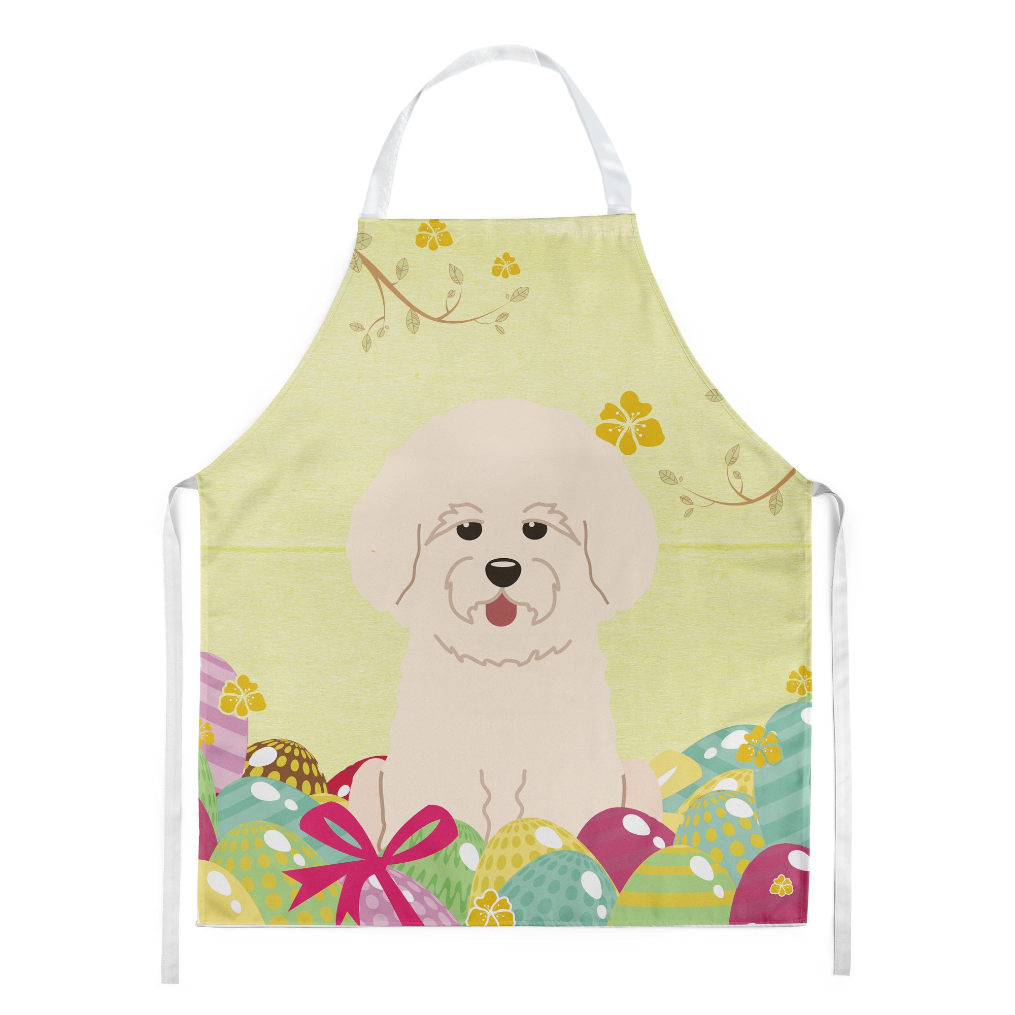 Easter Eggs Bichon Frise Apron BB6075APRON  the-store.com.