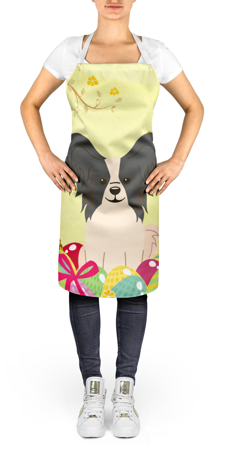 Easter Eggs Papillon Black White Apron BB6076APRON  the-store.com.