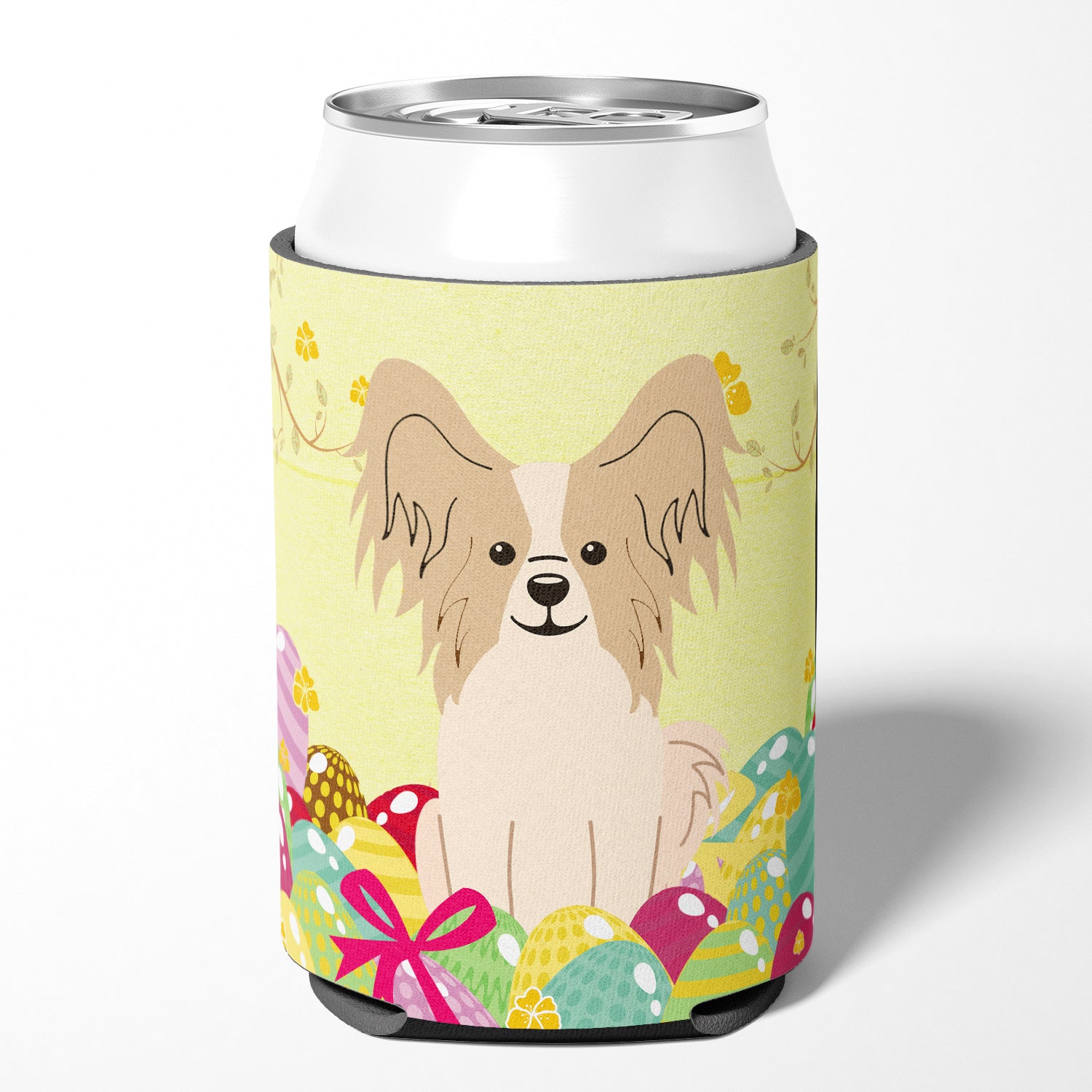 Easter Eggs Papillon Sable White Can or Bottle Hugger BB6077CC  the-store.com.