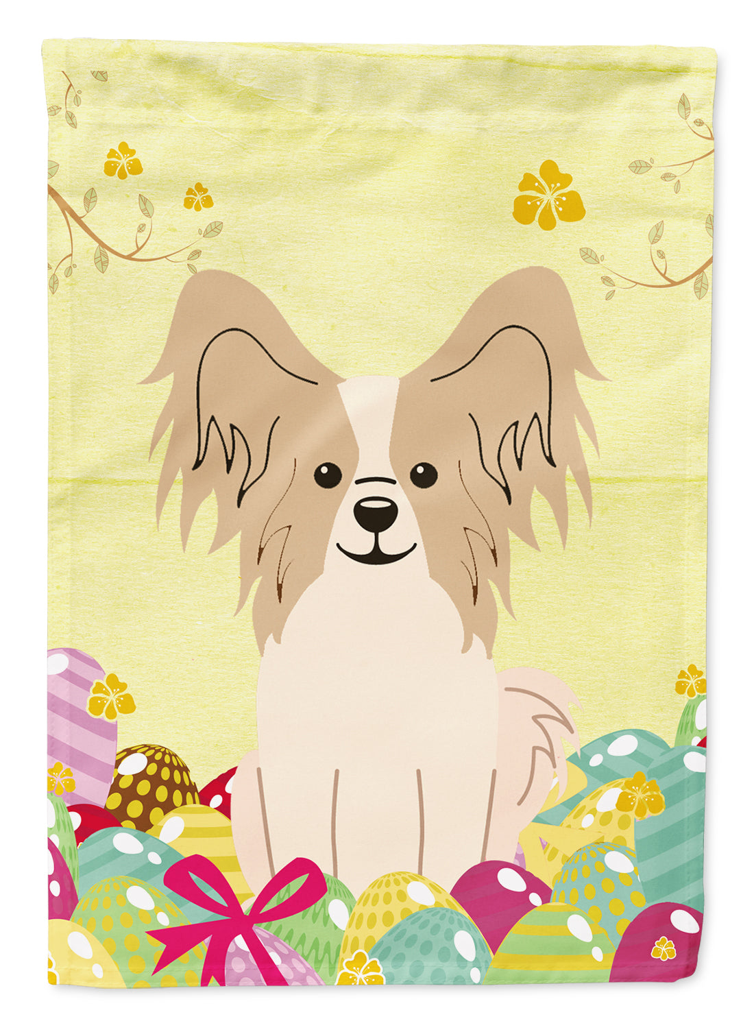 Easter Eggs Papillon Sable White Flag Garden Size BB6077GF  the-store.com.