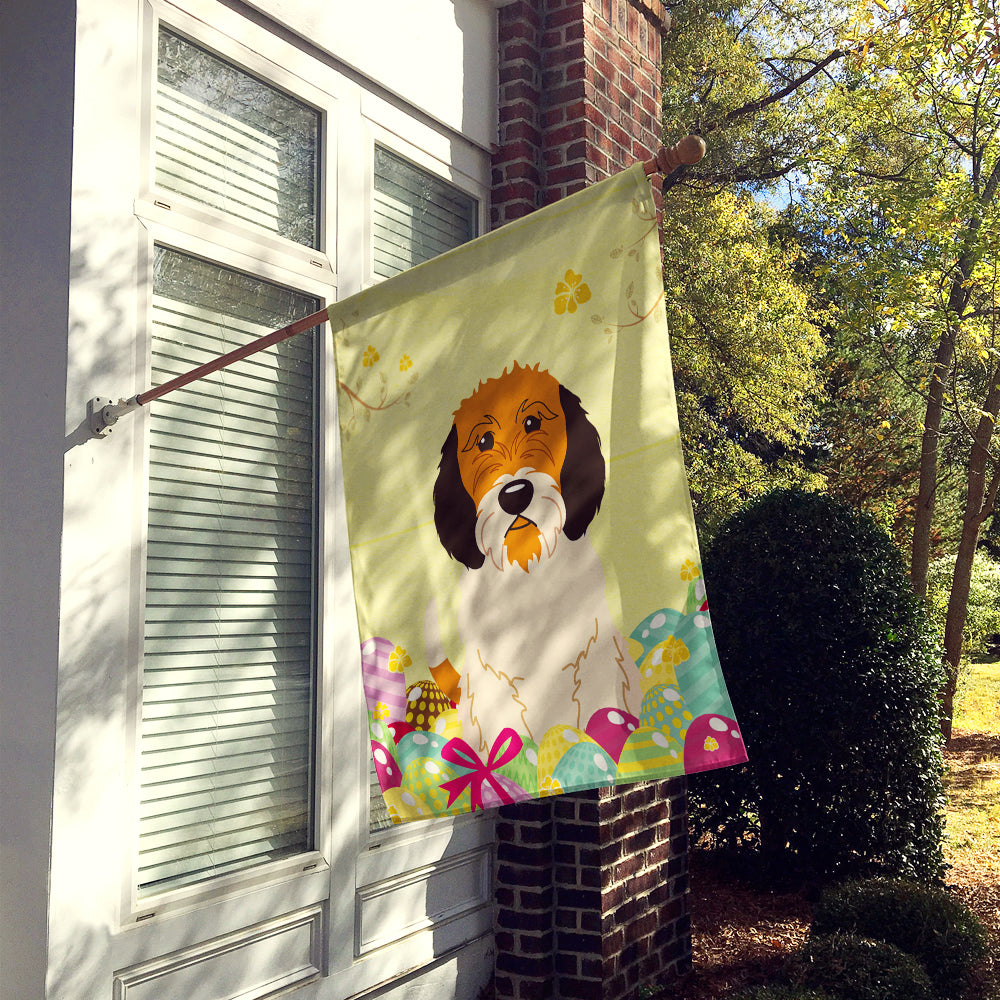 Easter Eggs Petit Basset Griffon Veenden Flag Canvas House Size BB6079CHF  the-store.com.