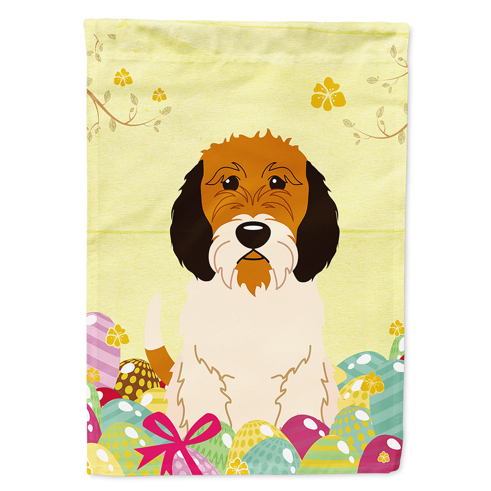 Easter Eggs Petit Basset Griffon Veenden Flag Canvas House Size BB6079CHF  the-store.com.