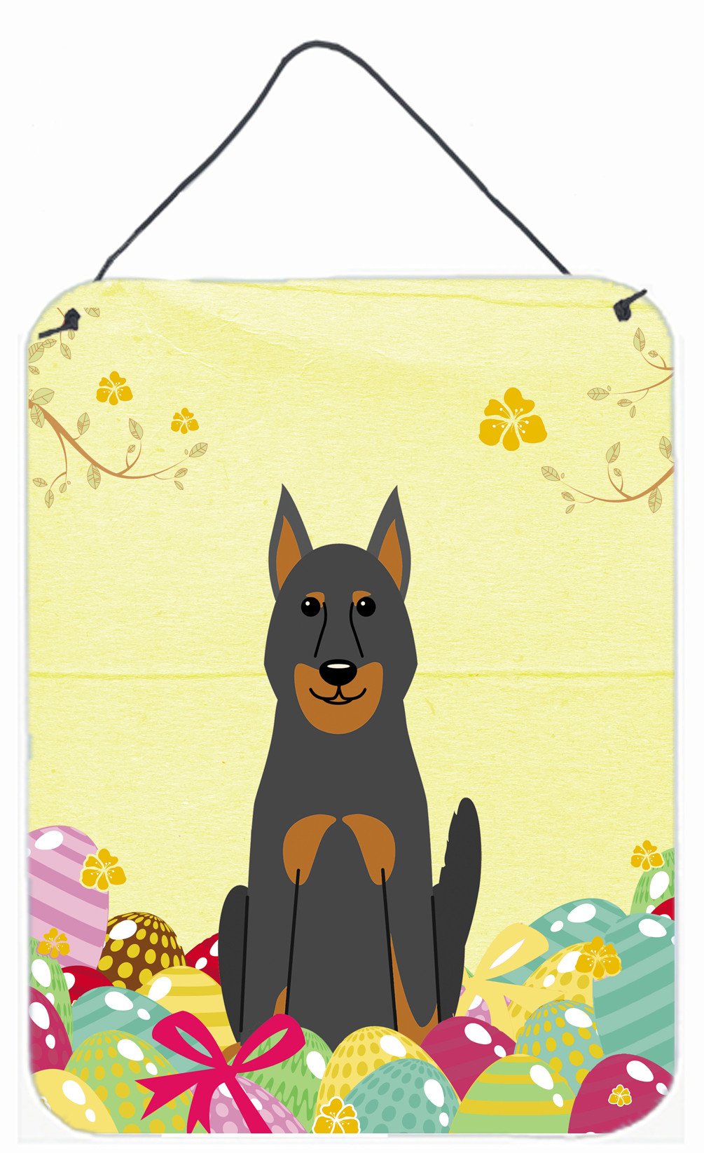 Easter Eggs Beauce Shepherd Dog Wall or Door Hanging Prints BB6080DS1216 by Caroline's Treasures