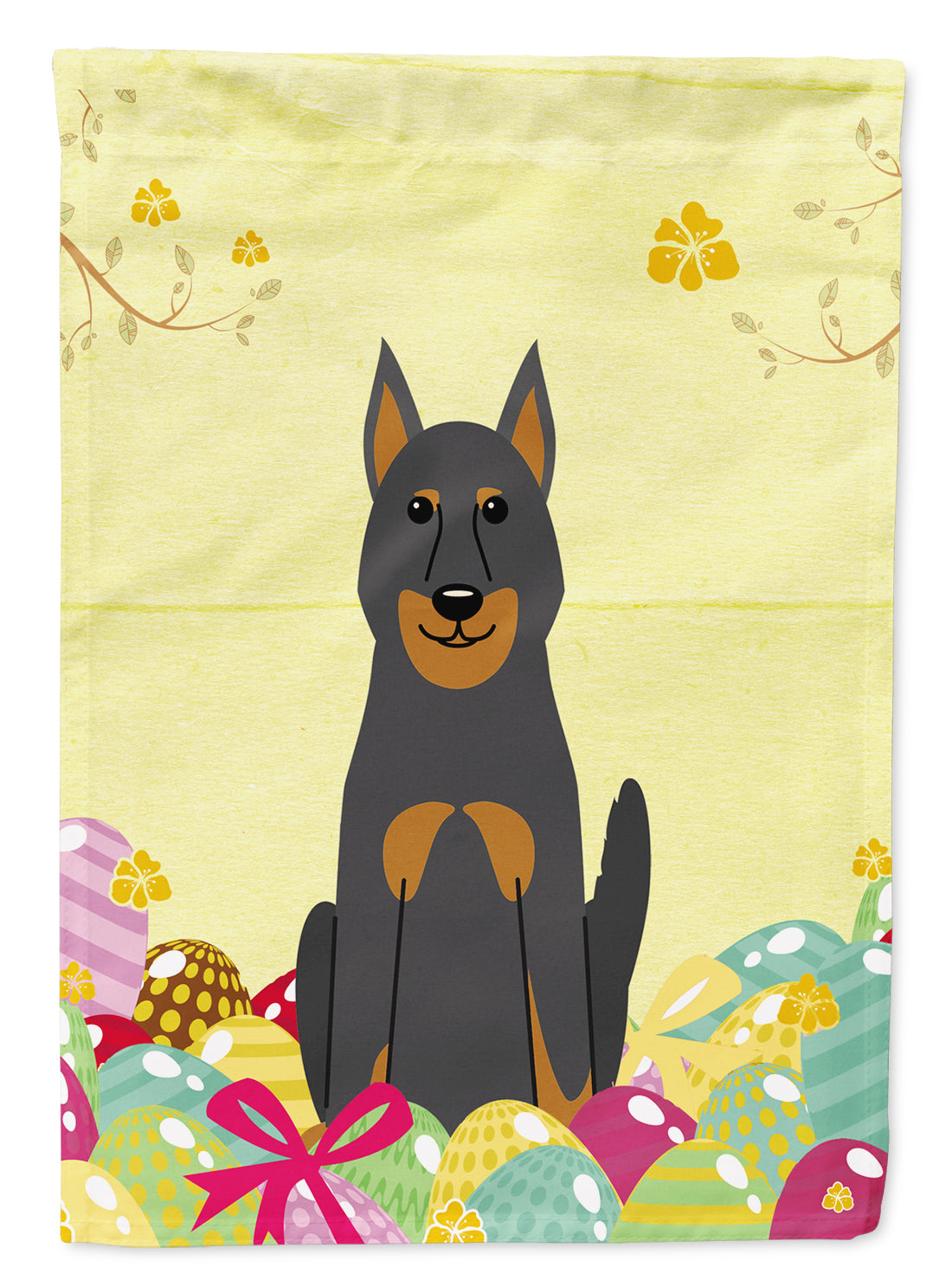 Easter Eggs Beauce Shepherd Dog Flag Garden Size BB6080GF  the-store.com.