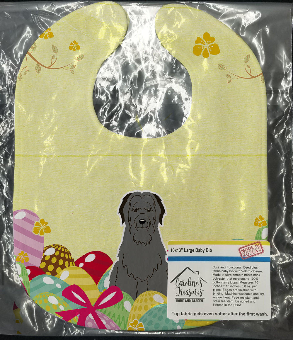 Easter Eggs Briard Black Baby Bib BB6081BIB - the-store.com