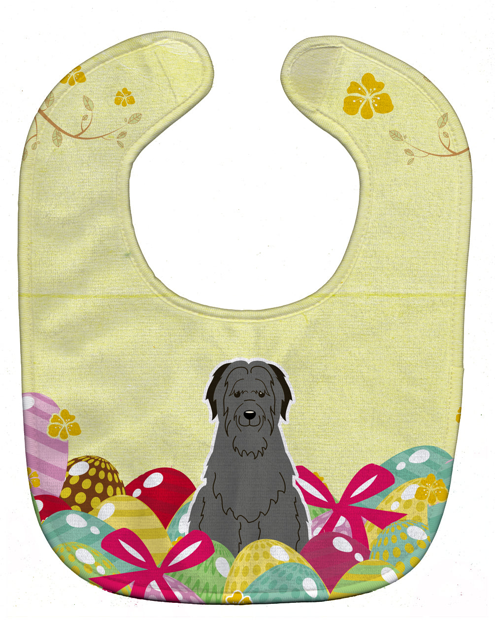 Easter Eggs Briard Black Baby Bib BB6081BIB - the-store.com