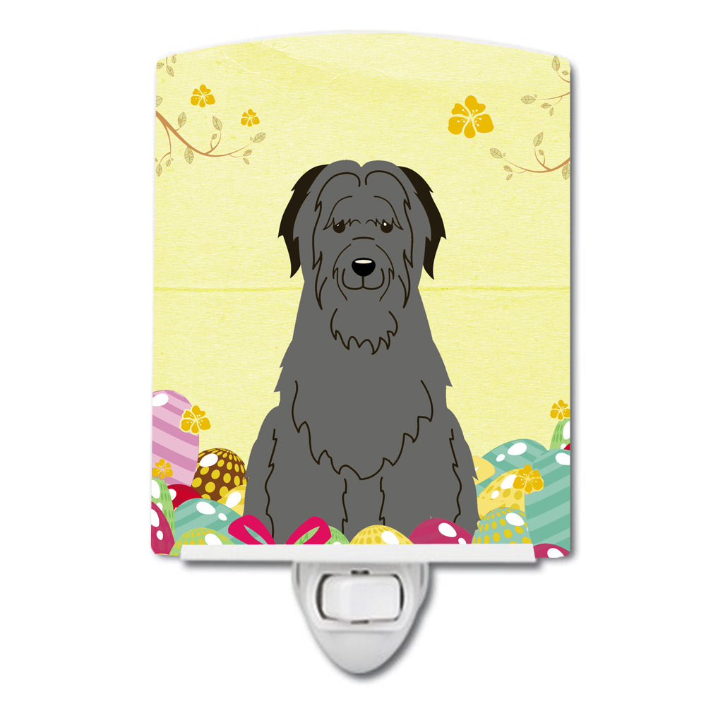 Easter Eggs Briard Black Ceramic Night Light BB6081CNL - the-store.com