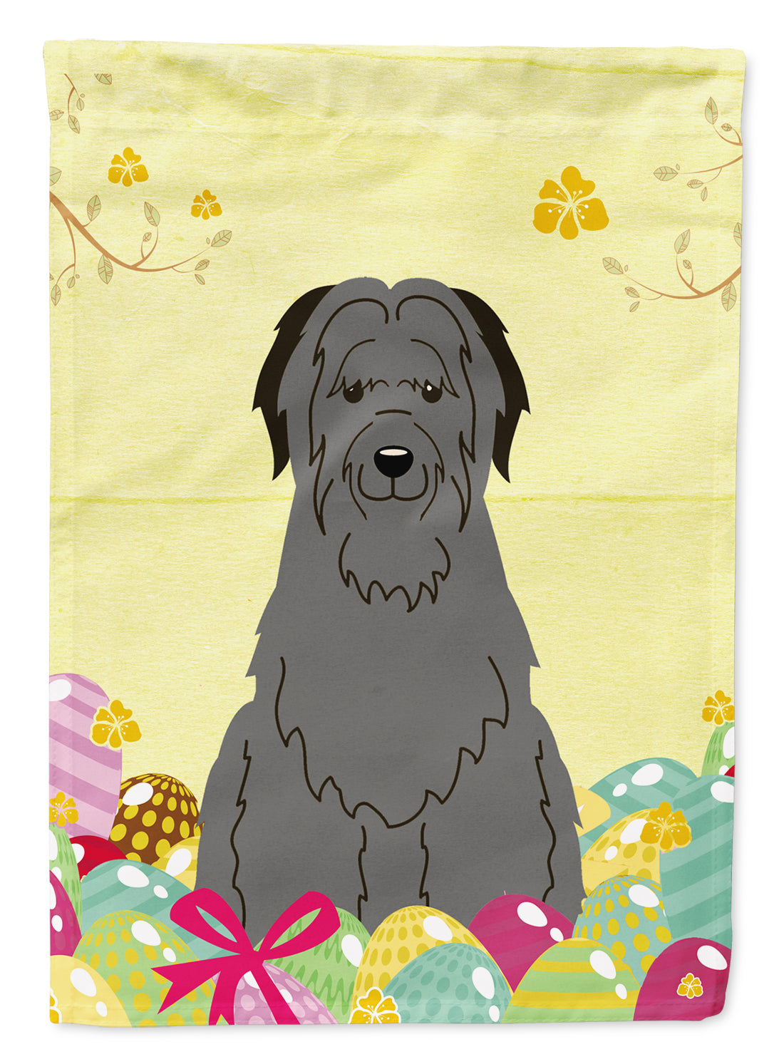 Easter Eggs Briard Black Flag Garden Size BB6081GF  the-store.com.