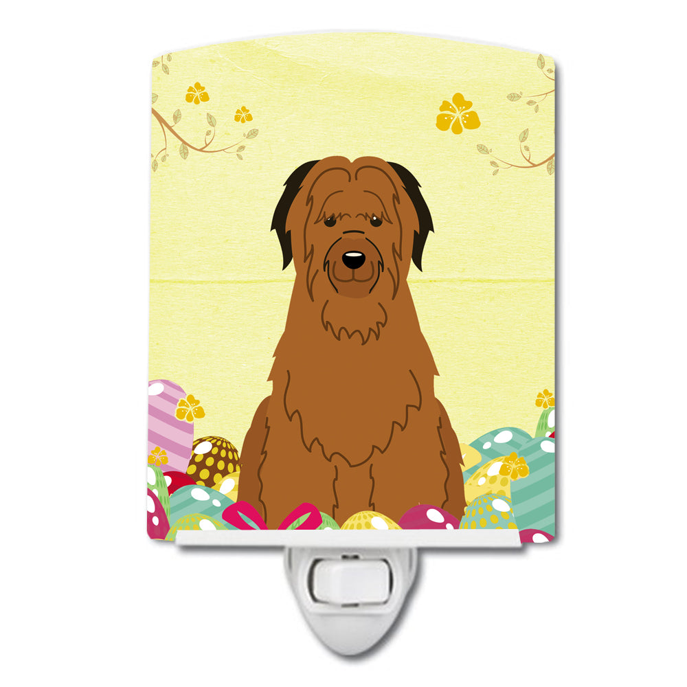 Easter Eggs Briard Brown Ceramic Night Light BB6082CNL - the-store.com