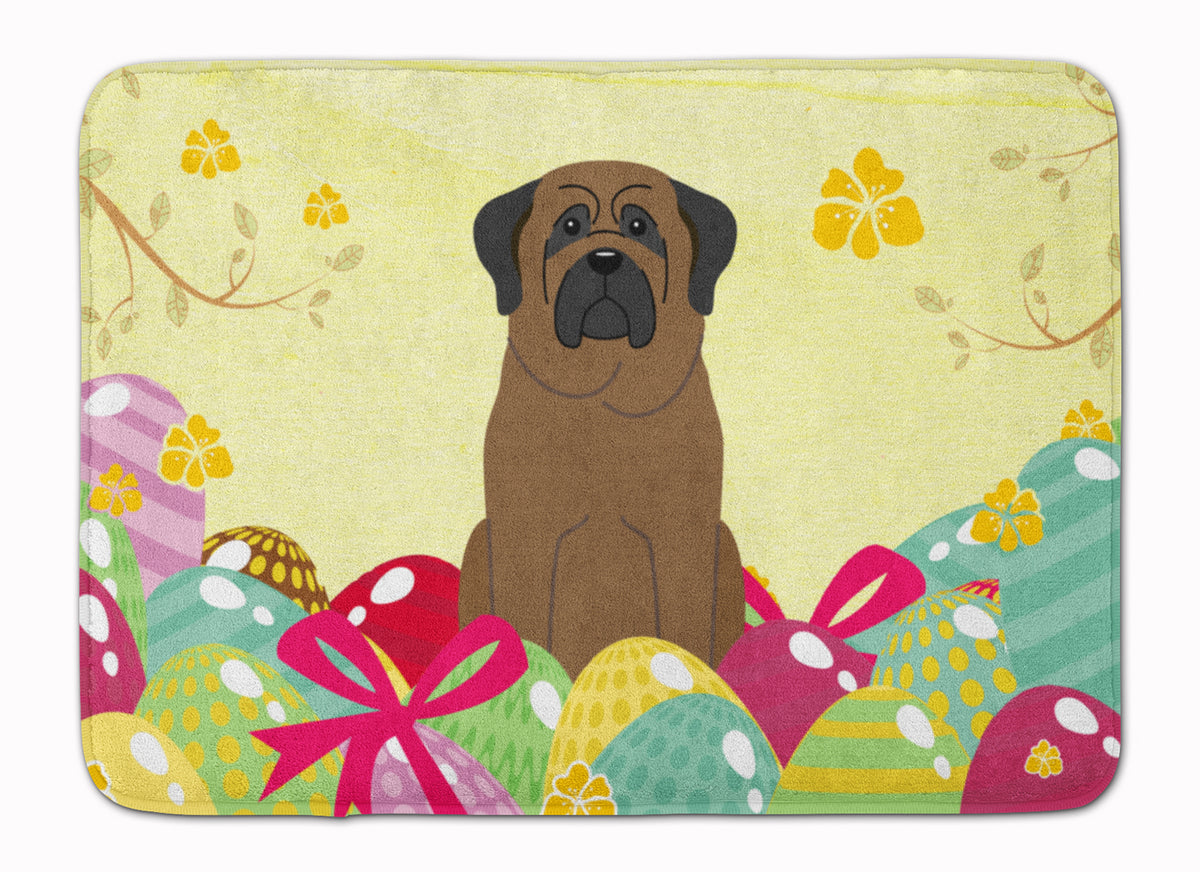 Easter Eggs Bullmastiff Machine Washable Memory Foam Mat BB6084RUG - the-store.com