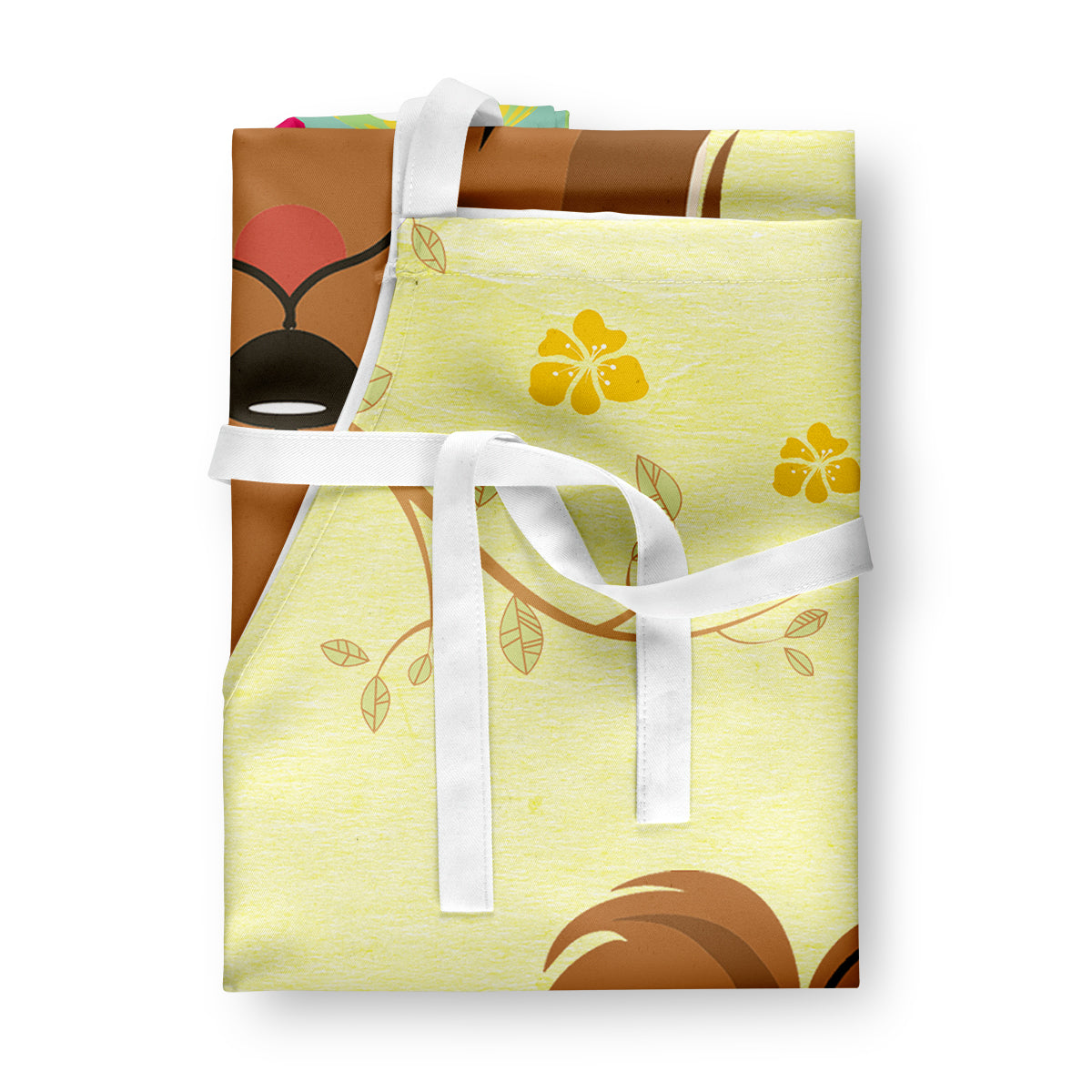 Easter Eggs Shih Tzu Silver Chocolate Apron BB6086APRON  the-store.com.