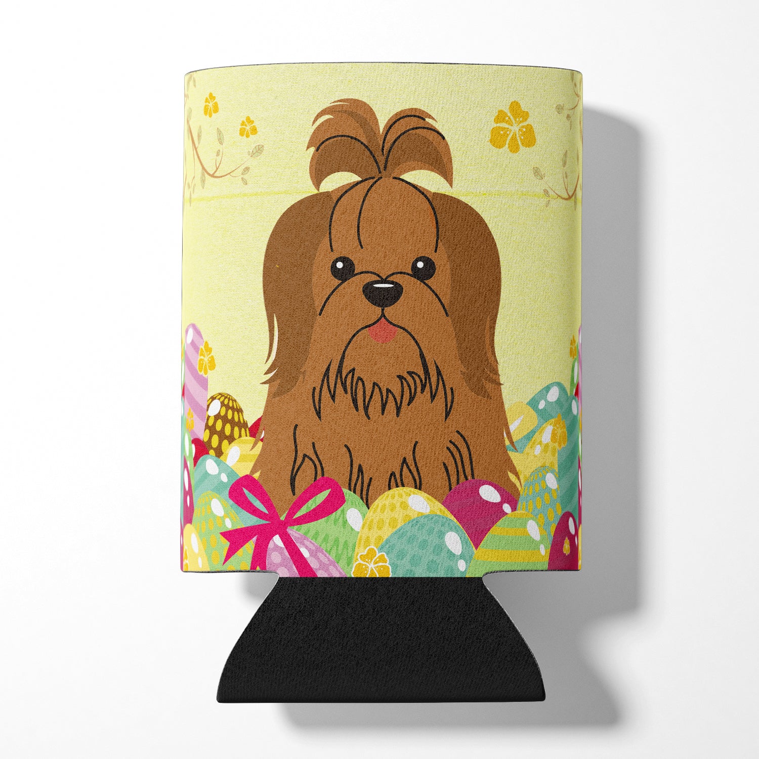 Easter Eggs Shih Tzu Silver Chocolate Can or Bottle Hugger BB6086CC  the-store.com.