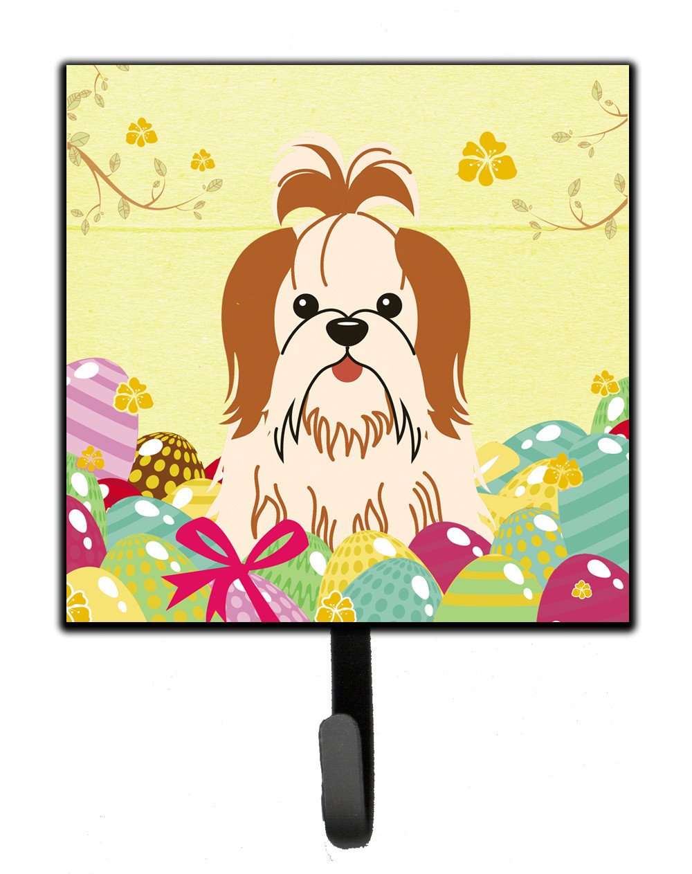 Easter Eggs Shih Tzu Red White Leash or Key Holder BB6087SH4 by Caroline's Treasures