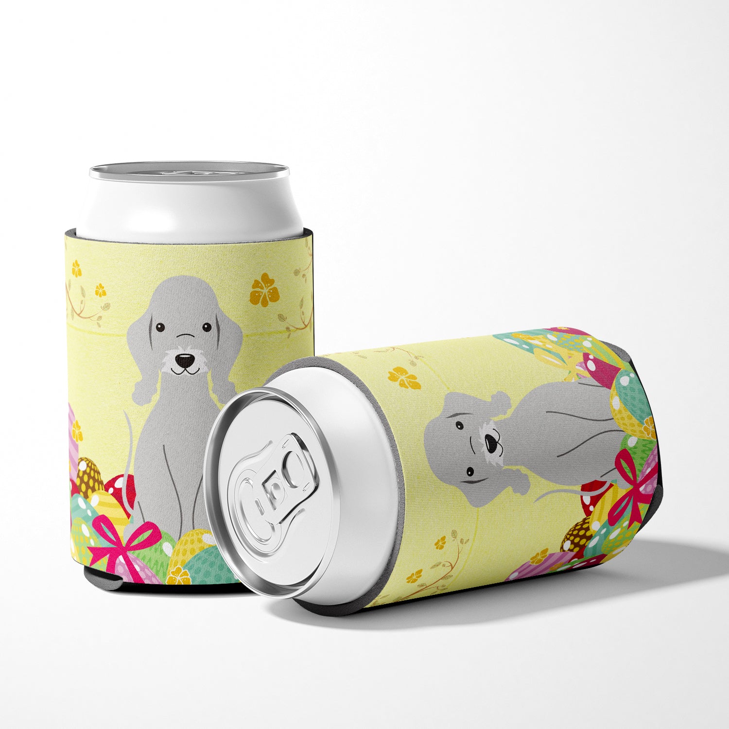 Easter Eggs Bedlington Terrier Blue Can or Bottle Hugger BB6090CC  the-store.com.