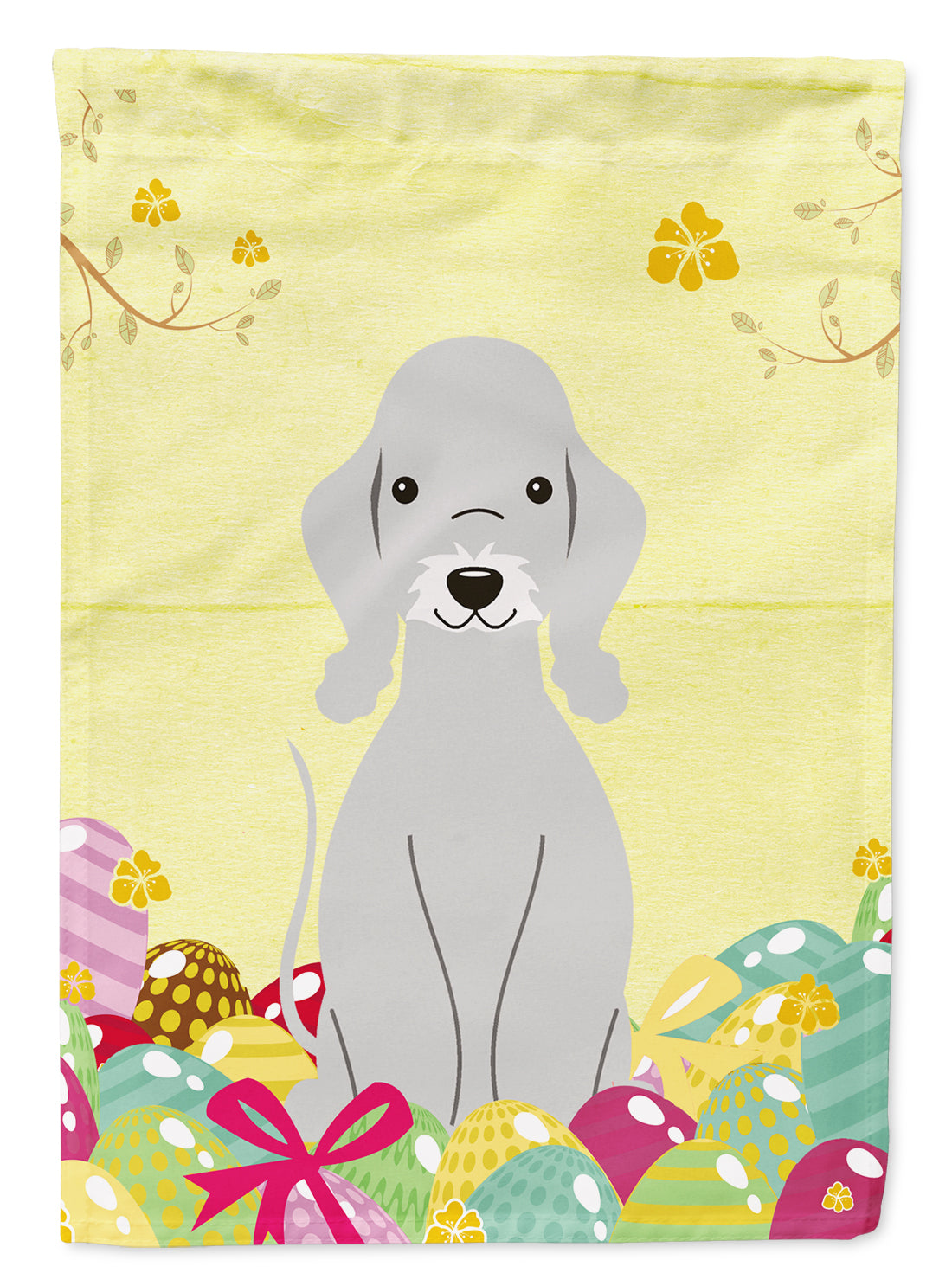 Easter Eggs Bedlington Terrier Blue Flag Garden Size BB6090GF  the-store.com.