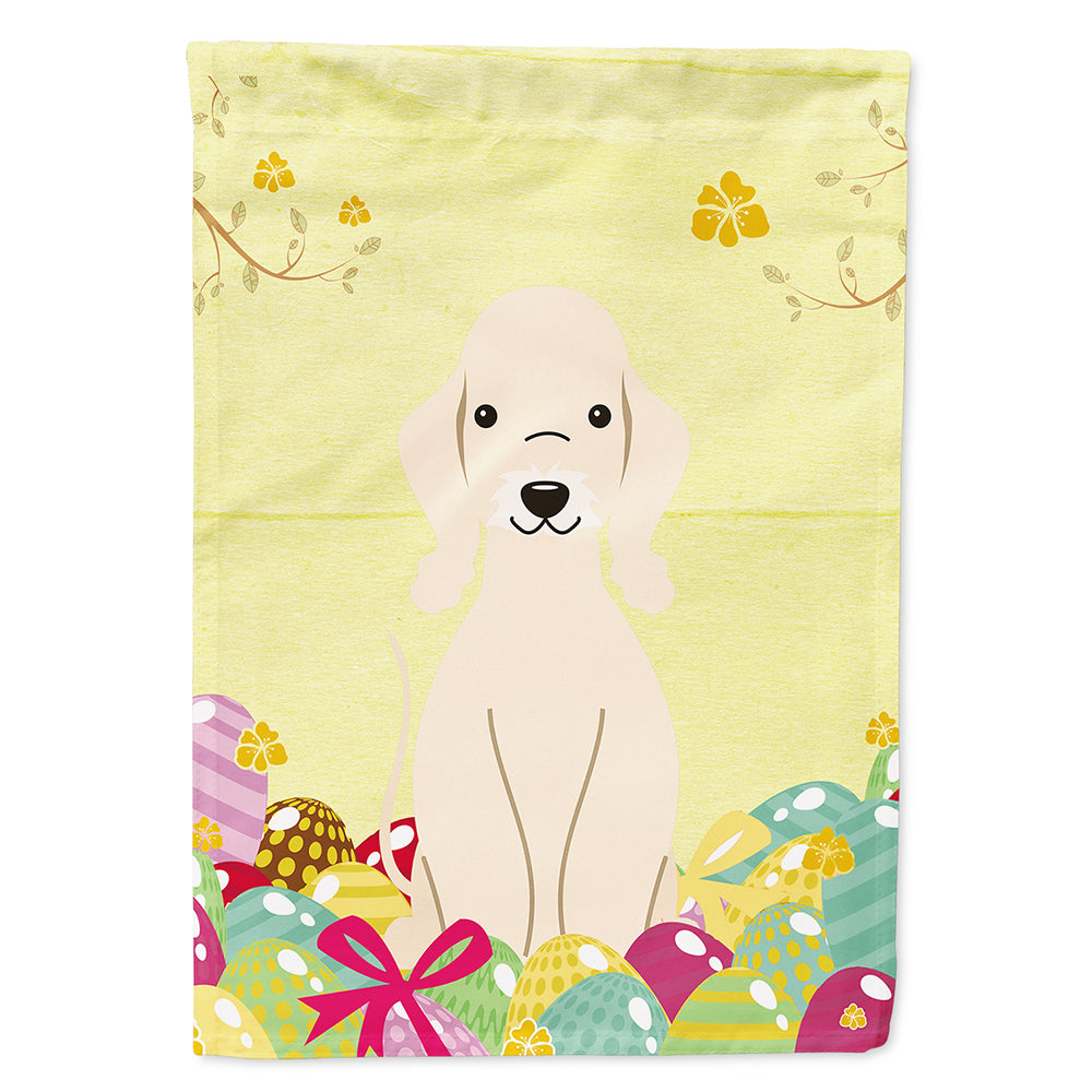 Easter Eggs Bedlington Terrier Sandy Flag Canvas House Size BB6091CHF  the-store.com.