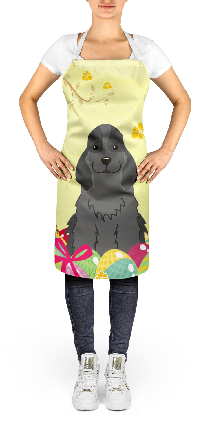 Easter Eggs Cocker Spaniel Black Apron BB6092APRON  the-store.com.