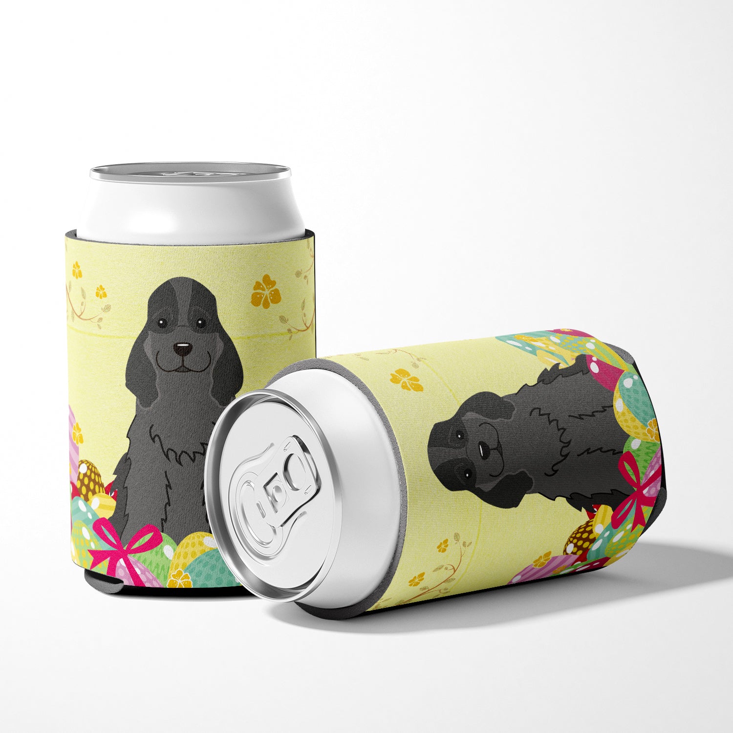 Easter Eggs Cocker Spaniel Black Can or Bottle Hugger BB6092CC  the-store.com.