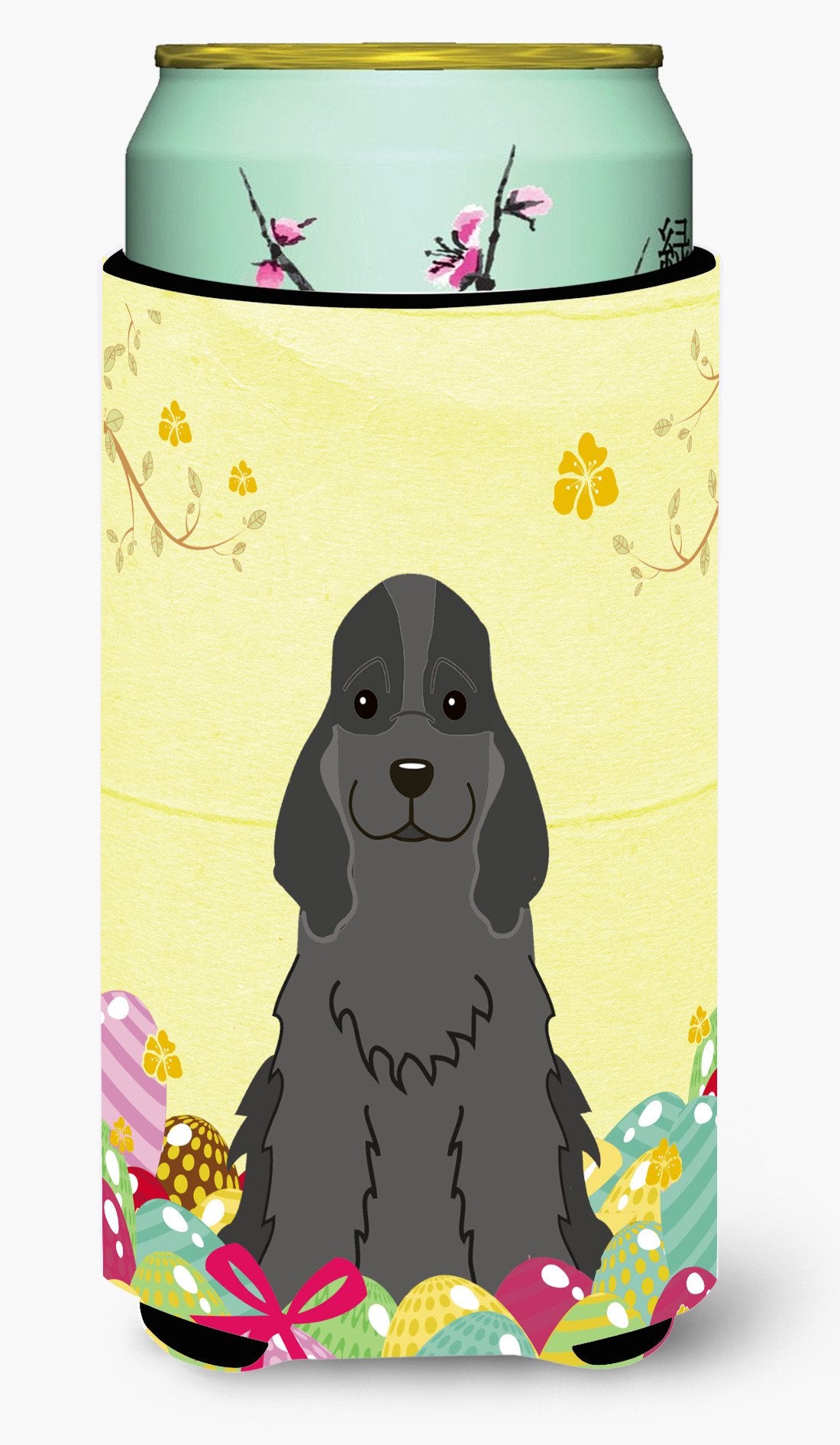 Easter Eggs Cocker Spaniel Black Tall Boy Beverage Insulator Hugger BB6092TBC by Caroline&#39;s Treasures