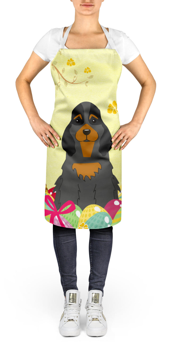 Easter Eggs Cocker Spaniel Black Tan Apron BB6093APRON  the-store.com.