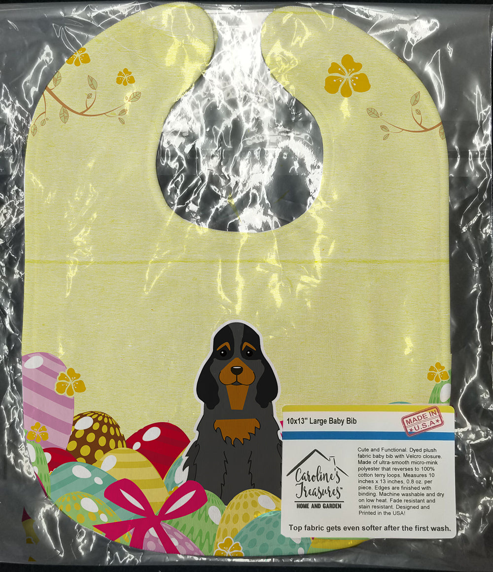 Easter Eggs Cocker Spaniel Black Tan Baby Bib BB6093BIB - the-store.com