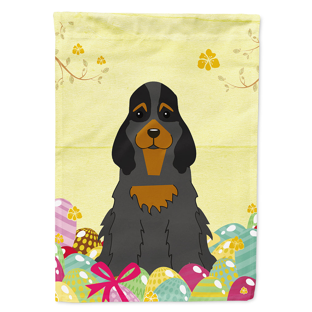 Easter Eggs Cocker Spaniel Black Tan Flag Canvas House Size BB6093CHF  the-store.com.