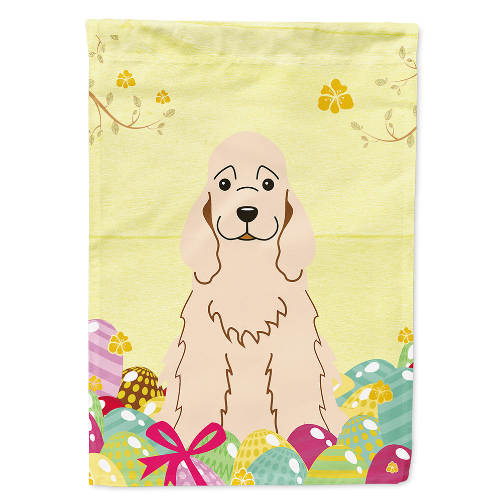 Easter Eggs Cocker Spaniel Buff Flag Canvas House Size BB6094CHF  the-store.com.