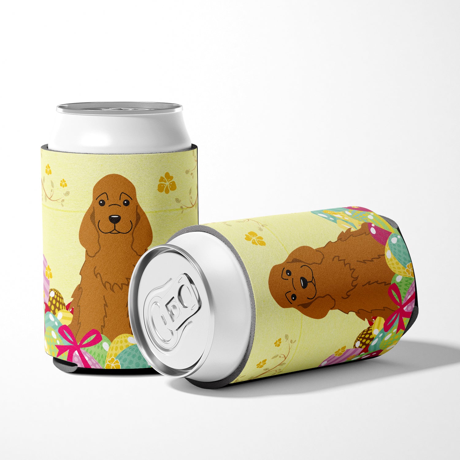 Easter Eggs Cocker Spaniel Red Can or Bottle Hugger BB6095CC  the-store.com.