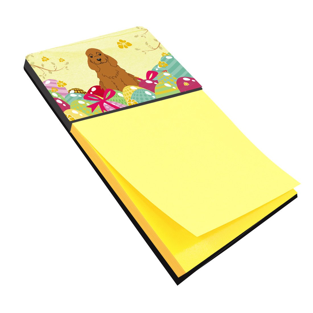 Easter Eggs Cocker Spaniel Red Sticky Note Holder BB6095SN by Caroline's Treasures