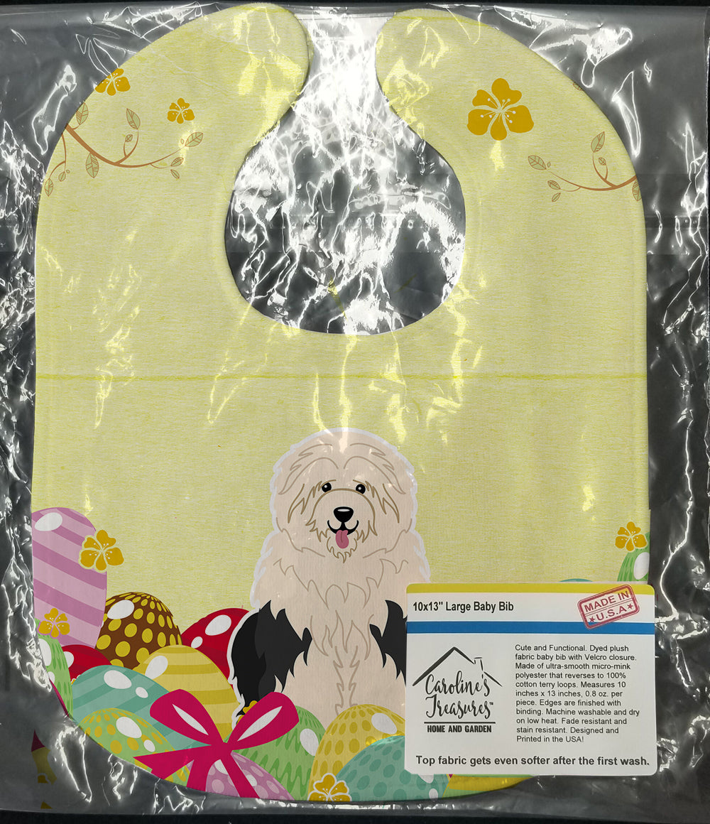 Easter Eggs Old English Sheepdog Baby Bib BB6096BIB - the-store.com