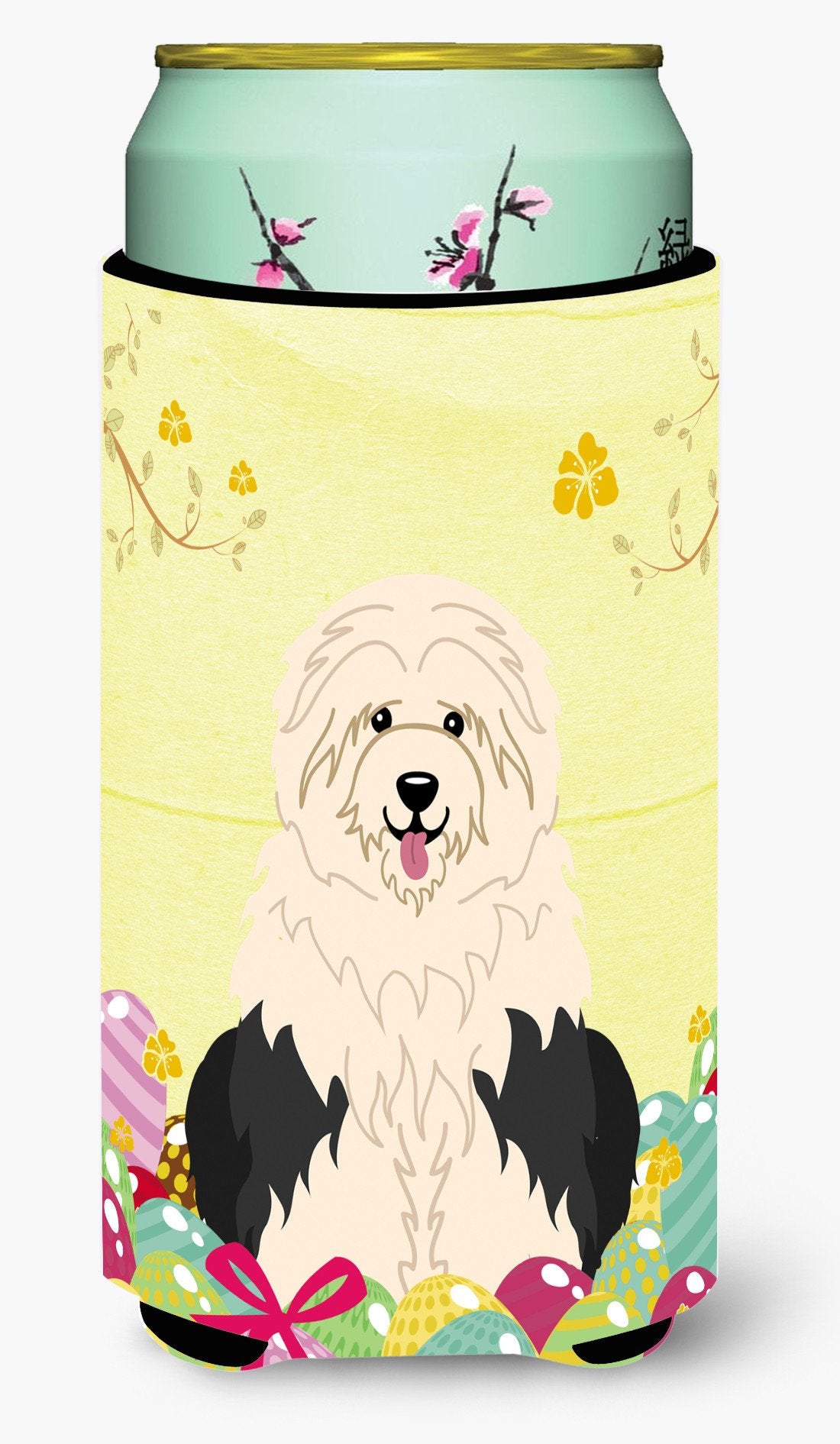 Easter Eggs Old English Sheepdog Tall Boy Beverage Insulator Hugger BB6096TBC by Caroline's Treasures