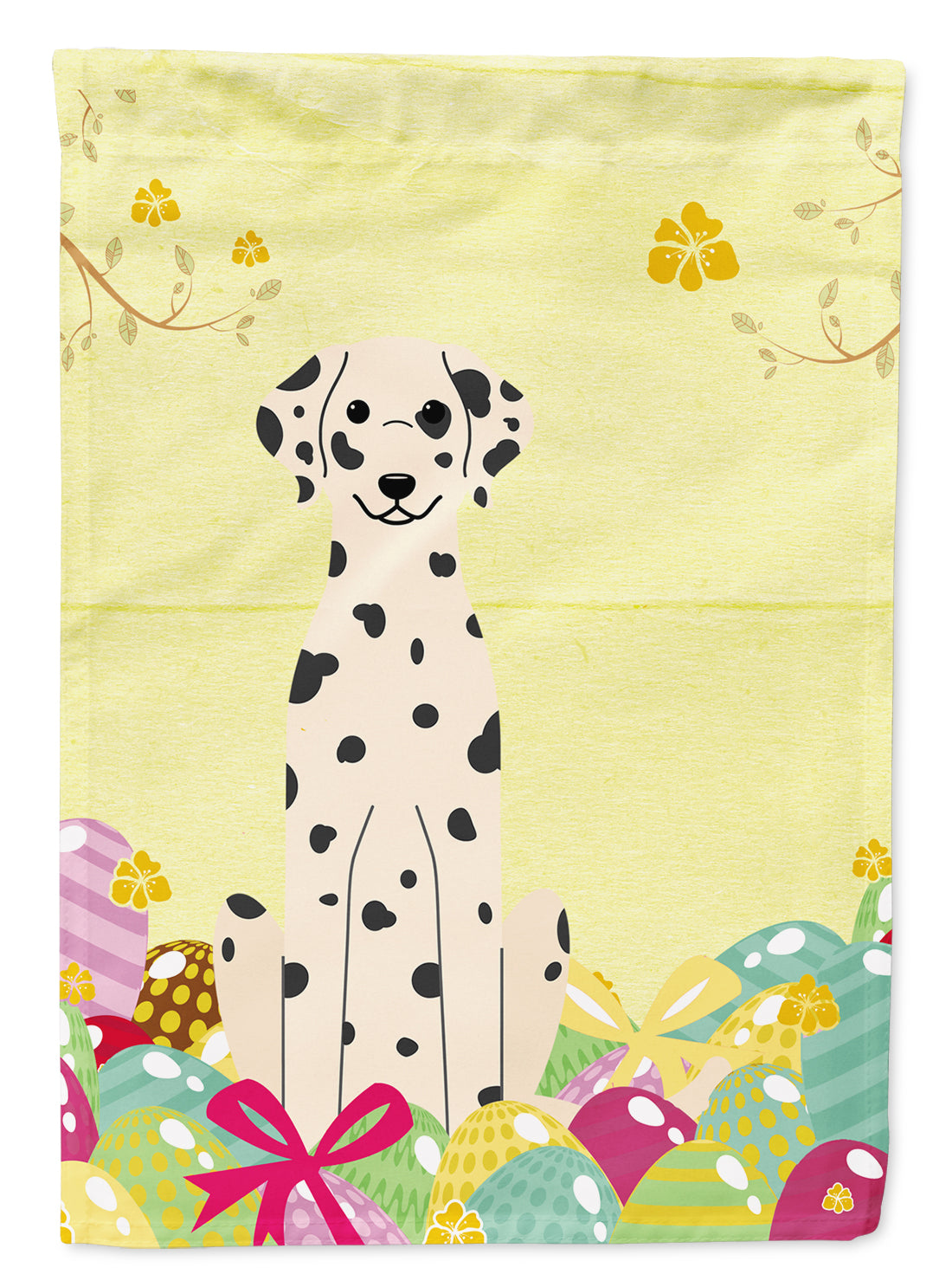 Easter Eggs Dalmatian Flag Garden Size BB6097GF  the-store.com.