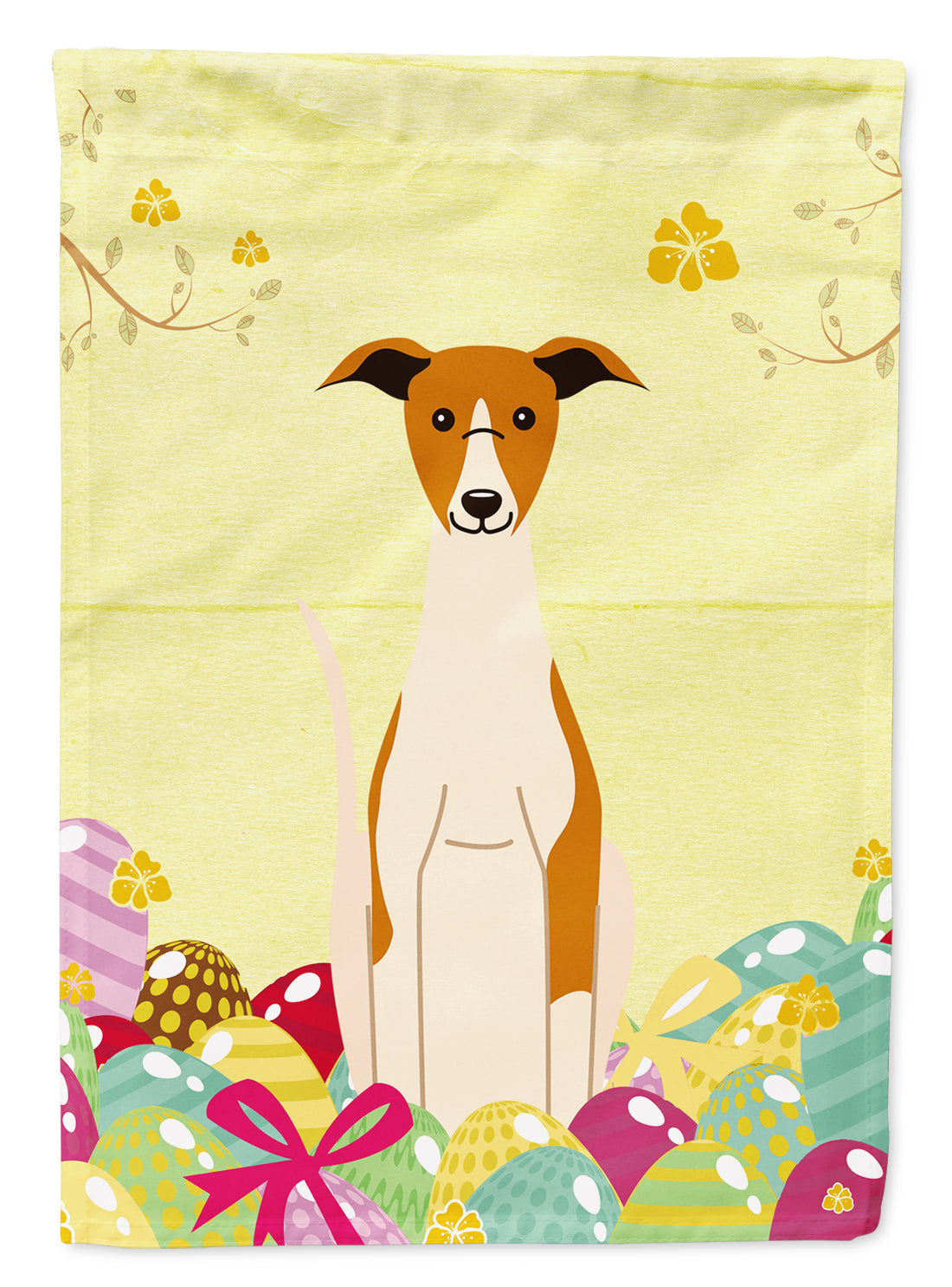 Easter Eggs Whippet Flag Garden Size  the-store.com.